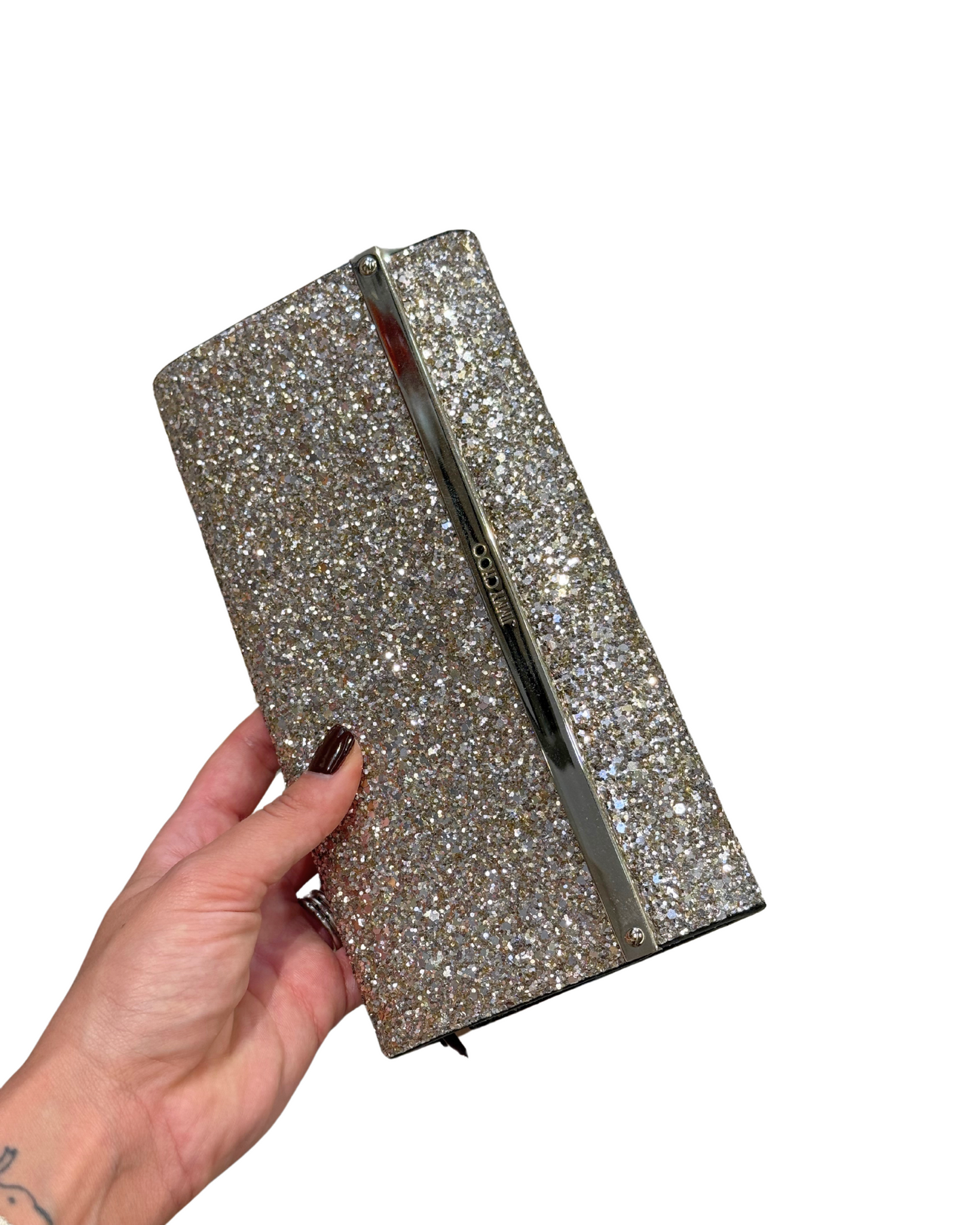 POCHETTE JIMMY CHOO GLITTER