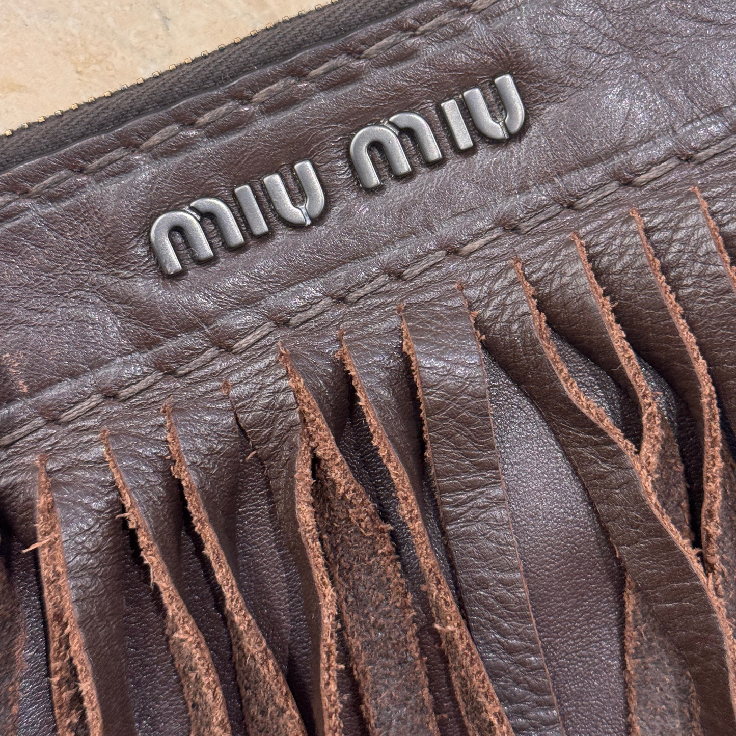 POCHETTE MIUMIU FRANGE
