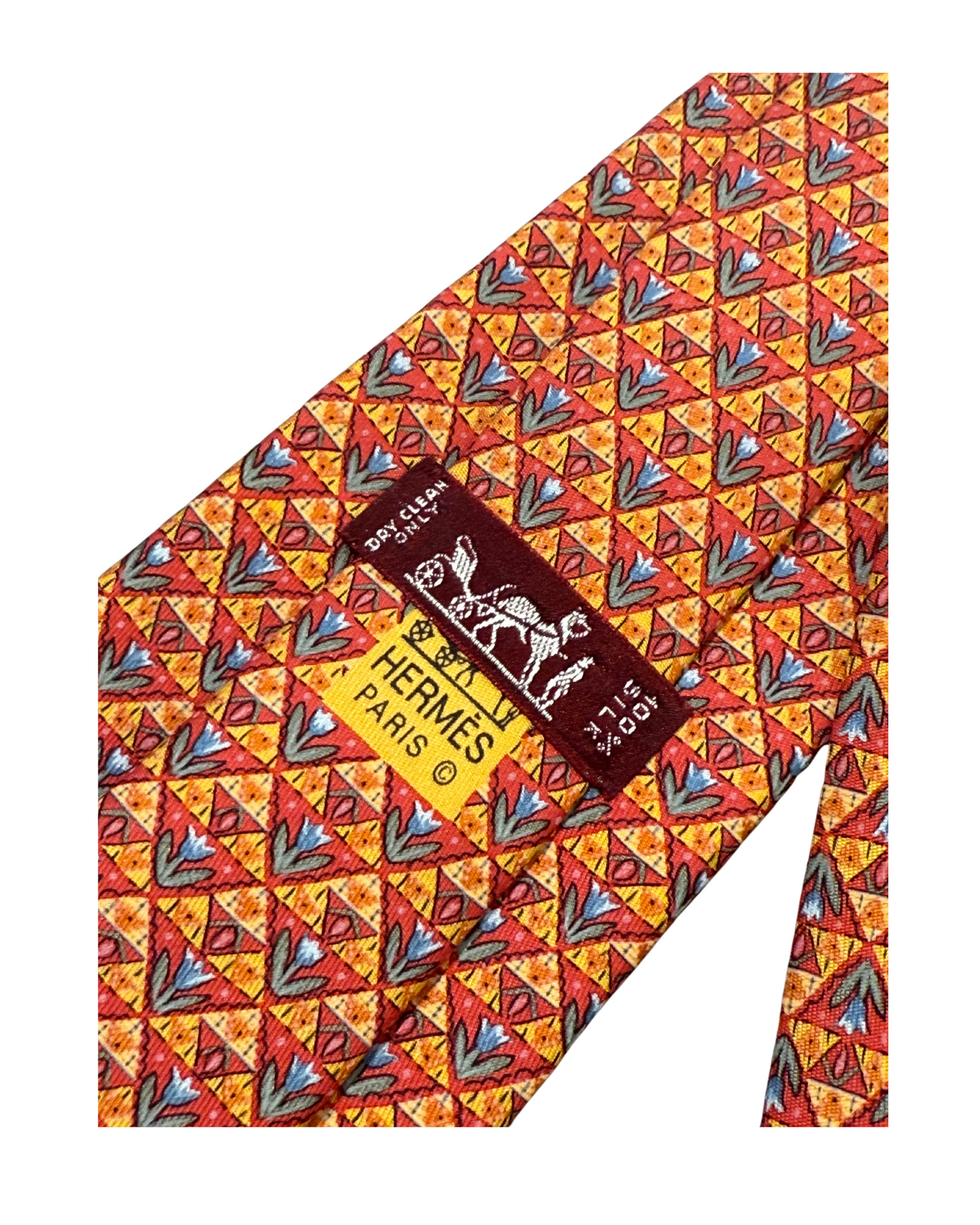 CRAVATTA HERMES ARANCIONE