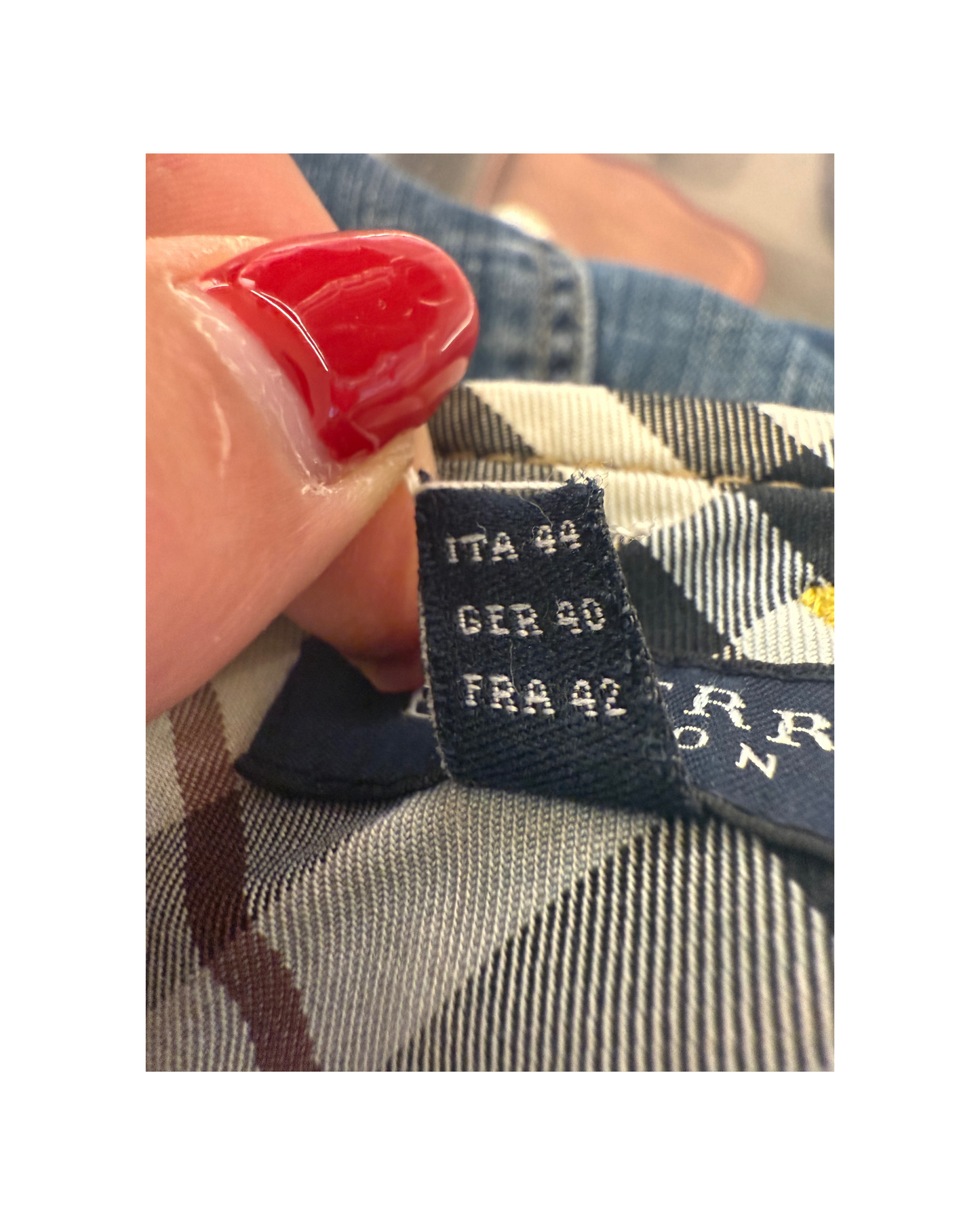 GONNA JEANS BURBERRY