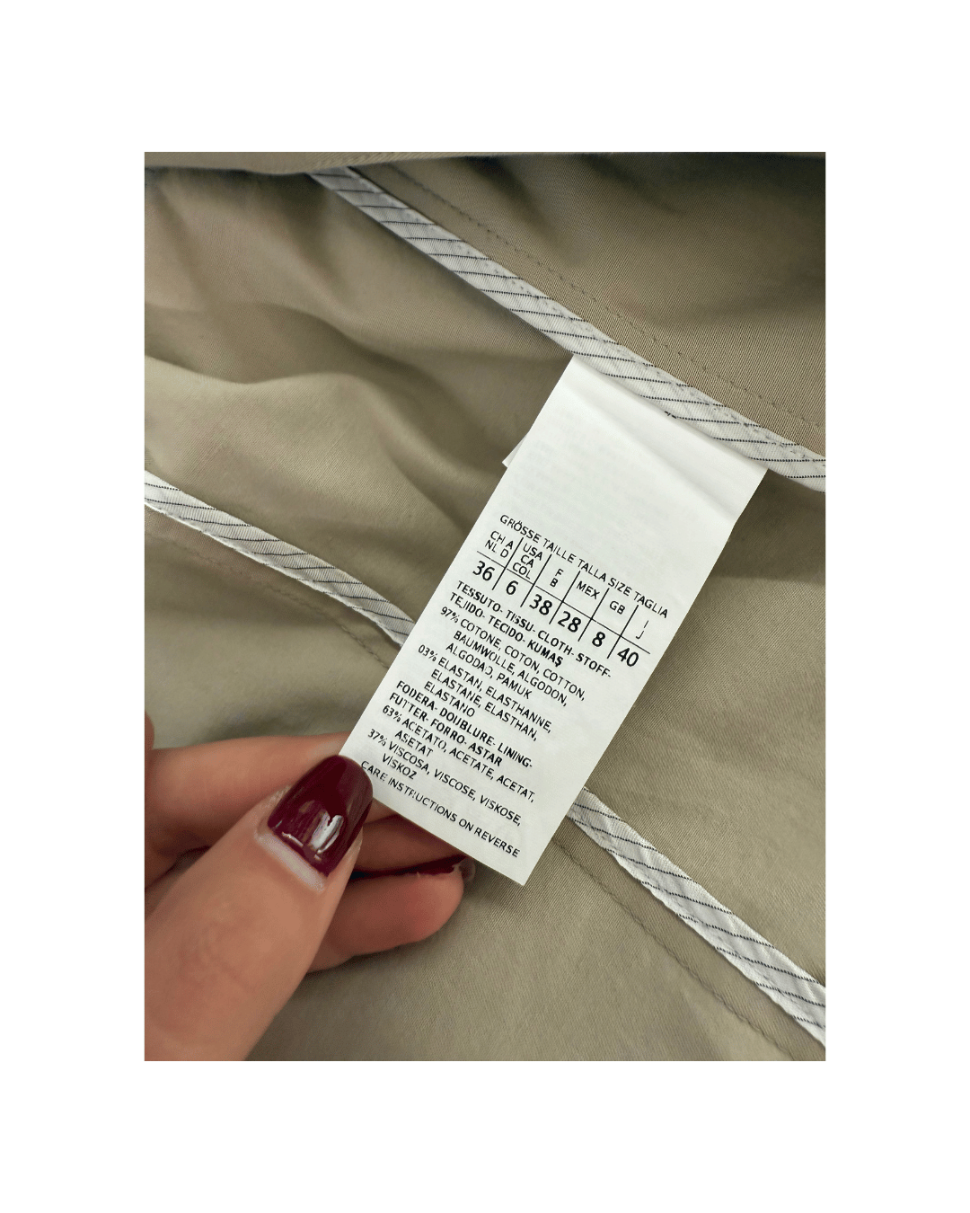 GIACCA COTONE MAXMARA BEIGE