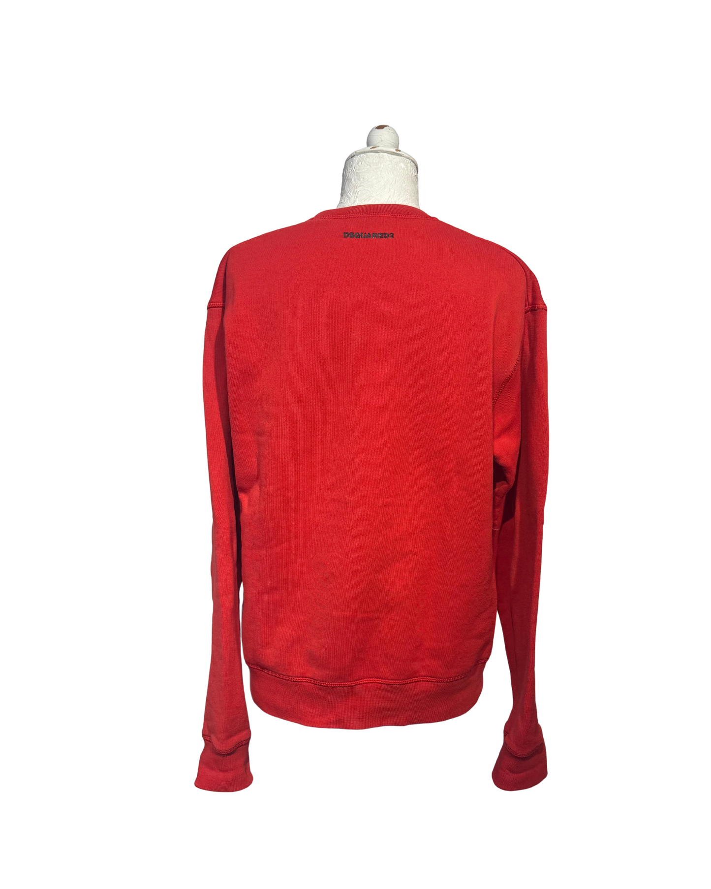 FELPA UOMO DSQUARED2 ROSSA