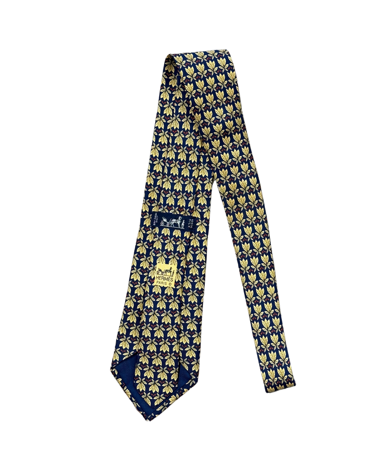 CRAVATTA HERMES BLU NAVY