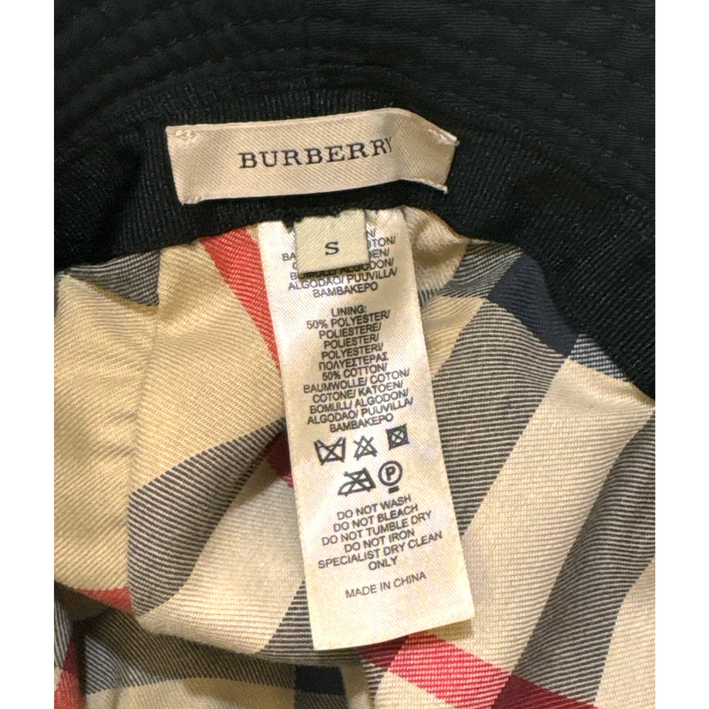CAPPELLO PESCATORA BURBERRY NERA