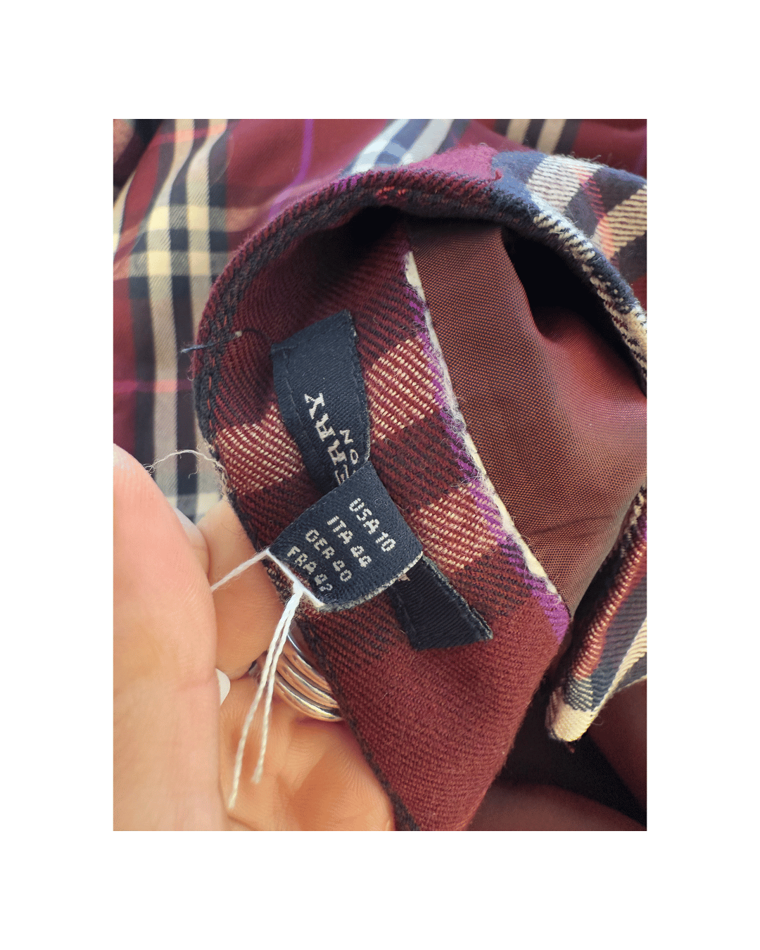 GONNA MIDI IN LANA TARTAN BURBERRY