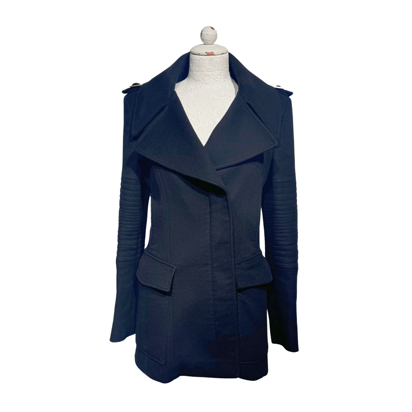 CAPPOTTO GUCCI NERO LANA E CASHMERE