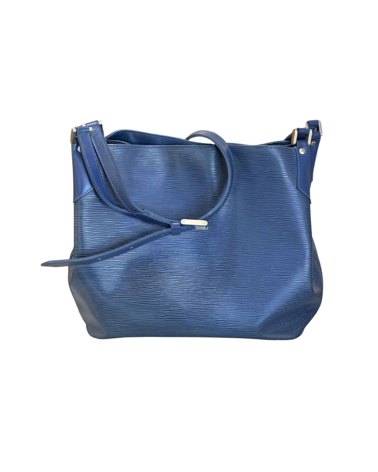 SECCHIELLO BLU PELLE EPI