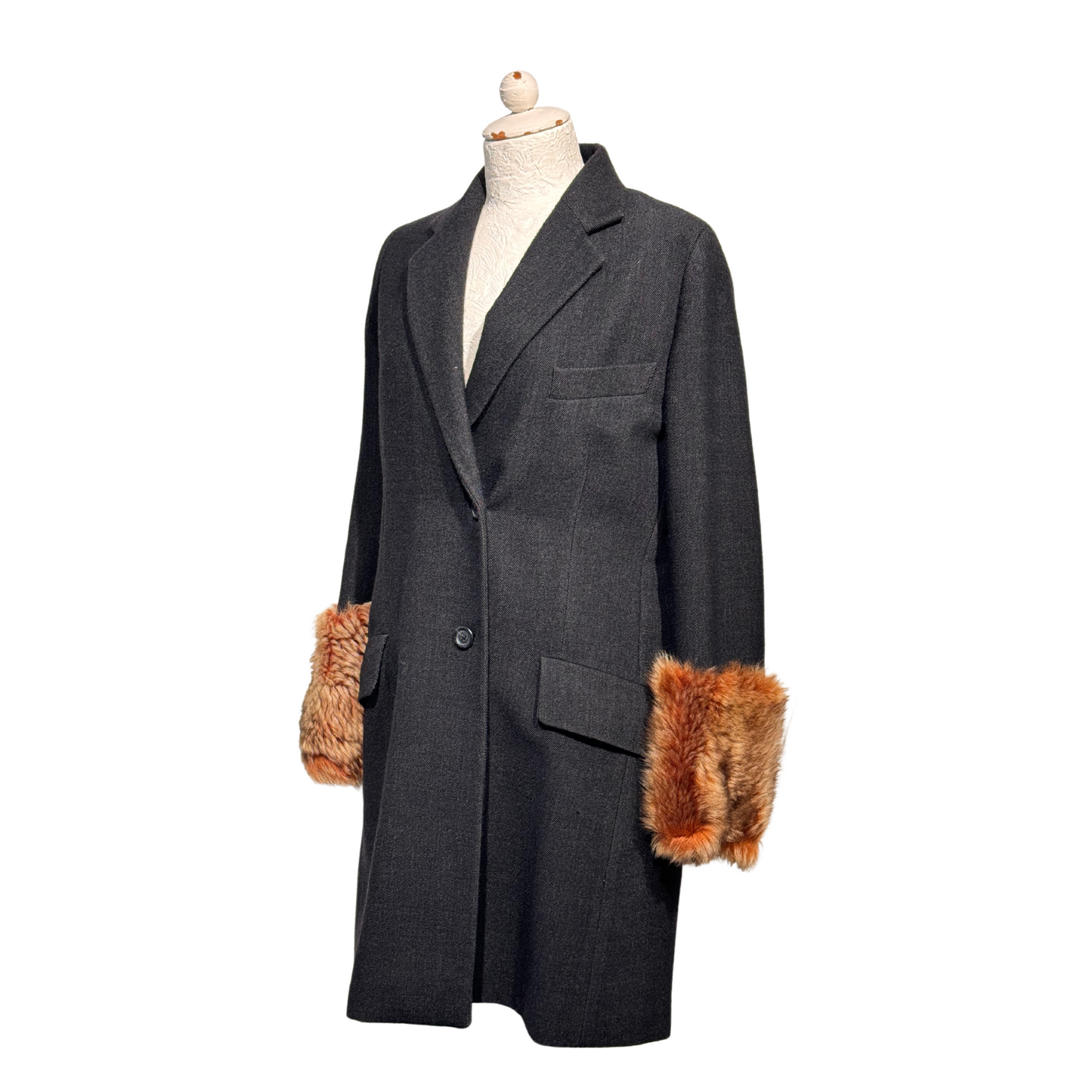 CAPPOTTO DRIES VAN NOTEN GRIGIA