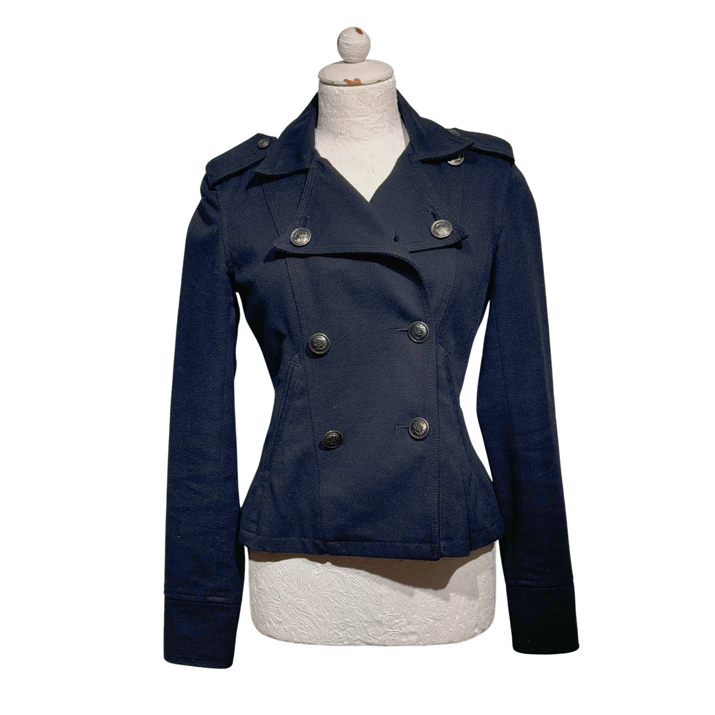 GIACCA DENIM POLO NERA