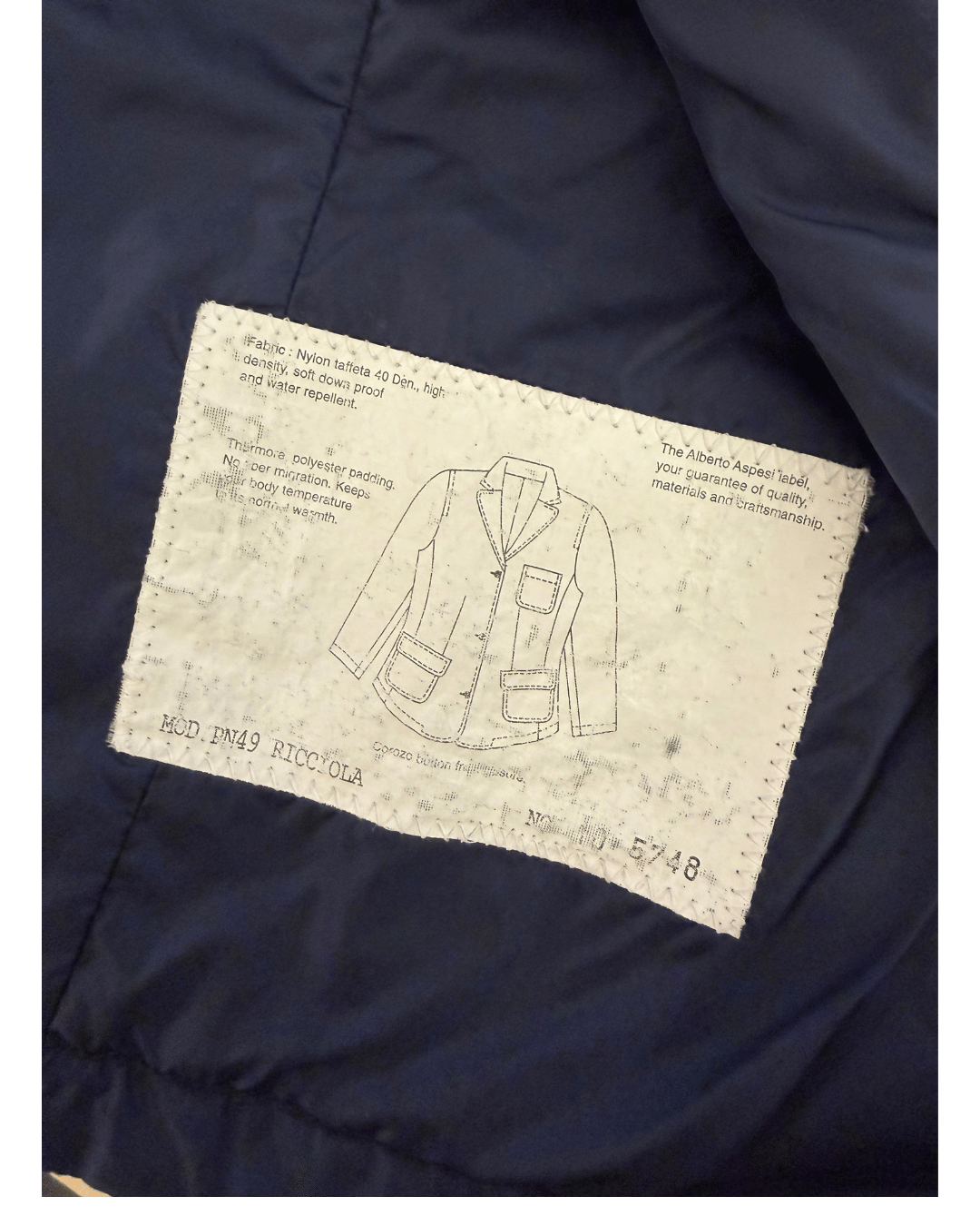 GIACCA ASPESI BLU 100 GRAMMI