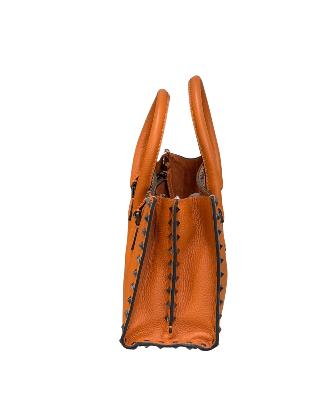 VALENTINO ROCKSTUD IN PELLE ARANCIONE