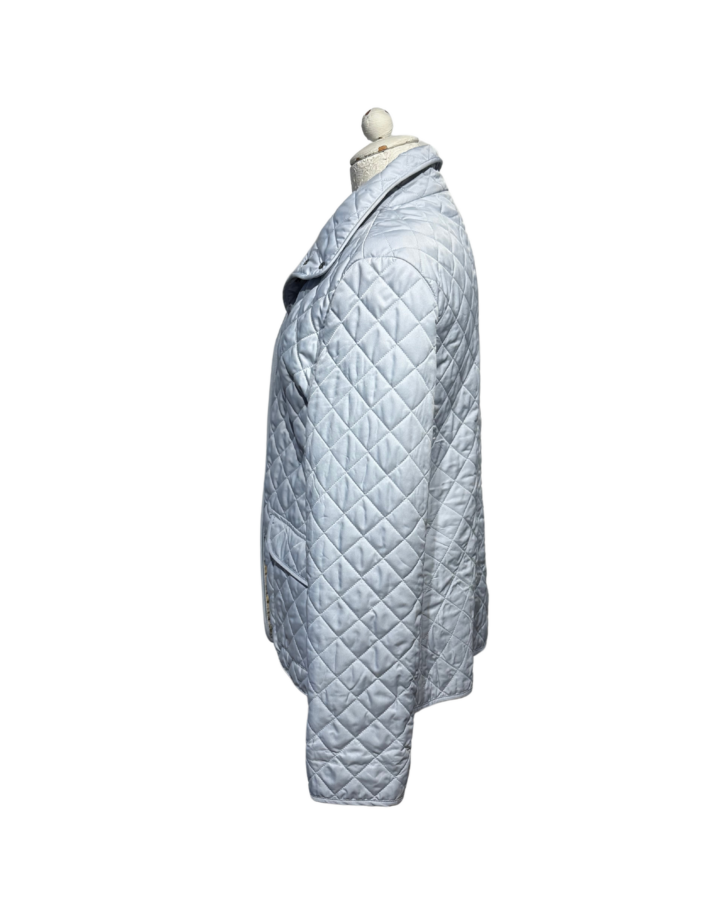 GIACCA TRAPUNTATA AZZURRO POLVERE