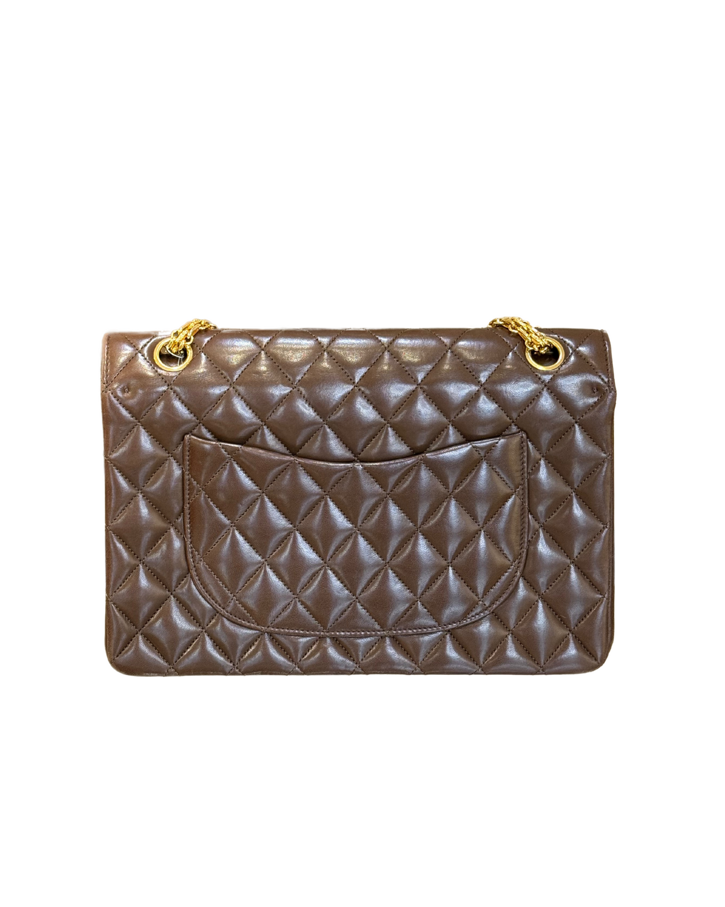 CHANEL DOUBLE FLAP COLOR CIOCCOLATO