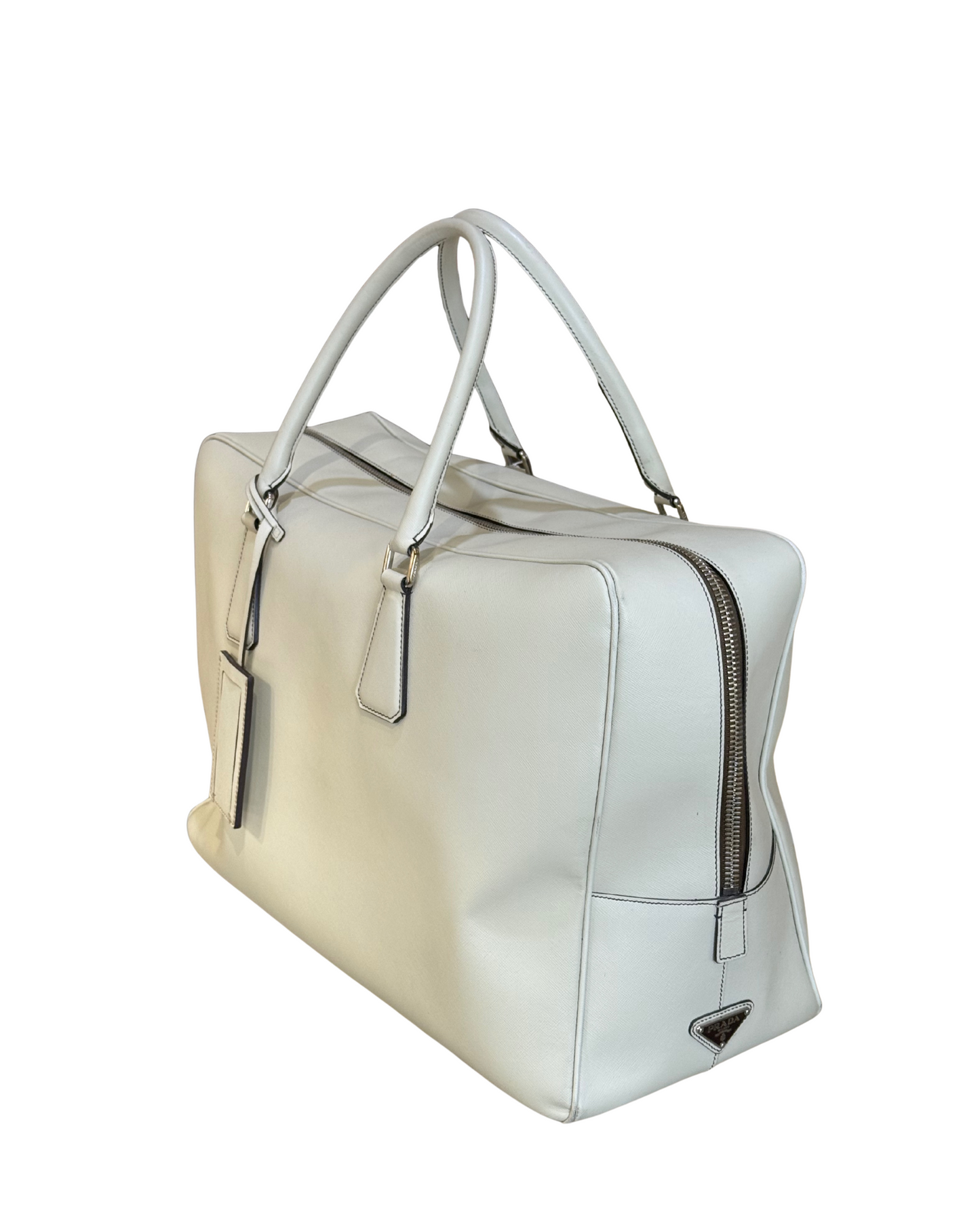 BORSONE PELLE SAFFIANO BIANCO