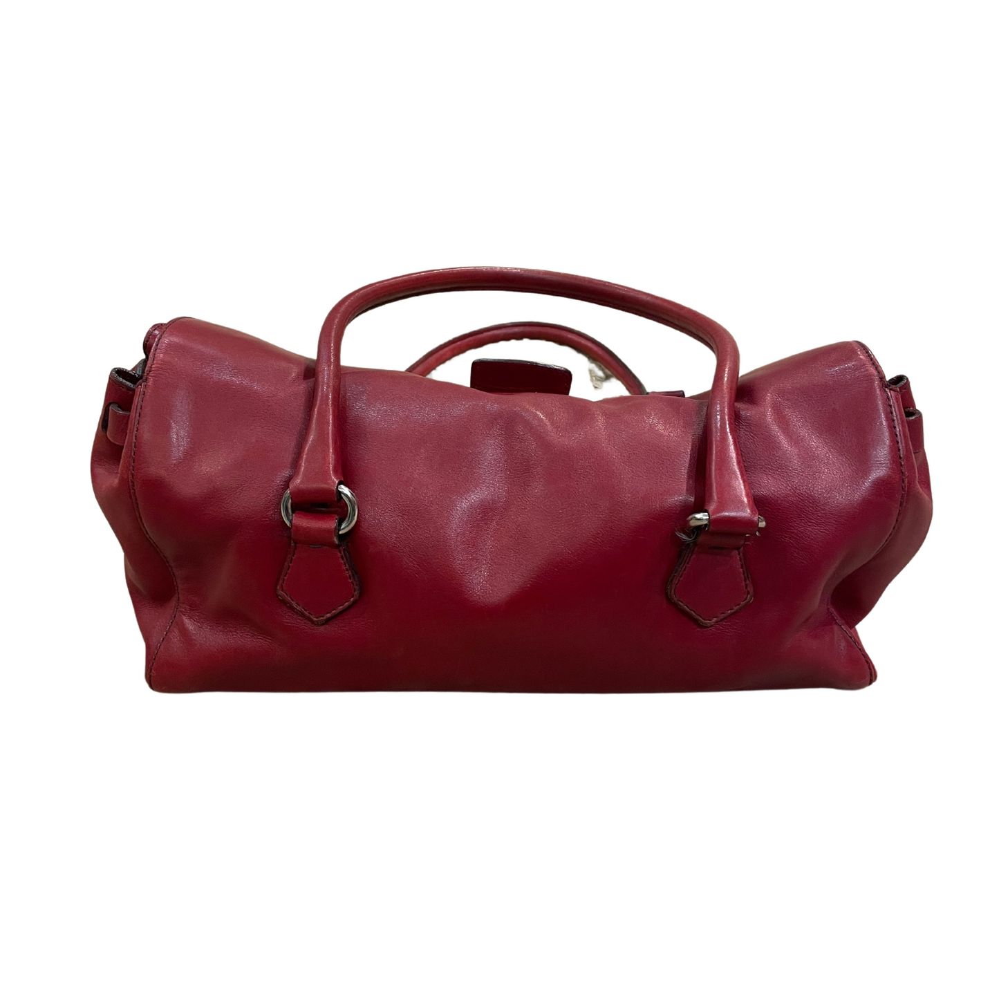 BAGUETTE PRADA VINTAGE ROSSA
