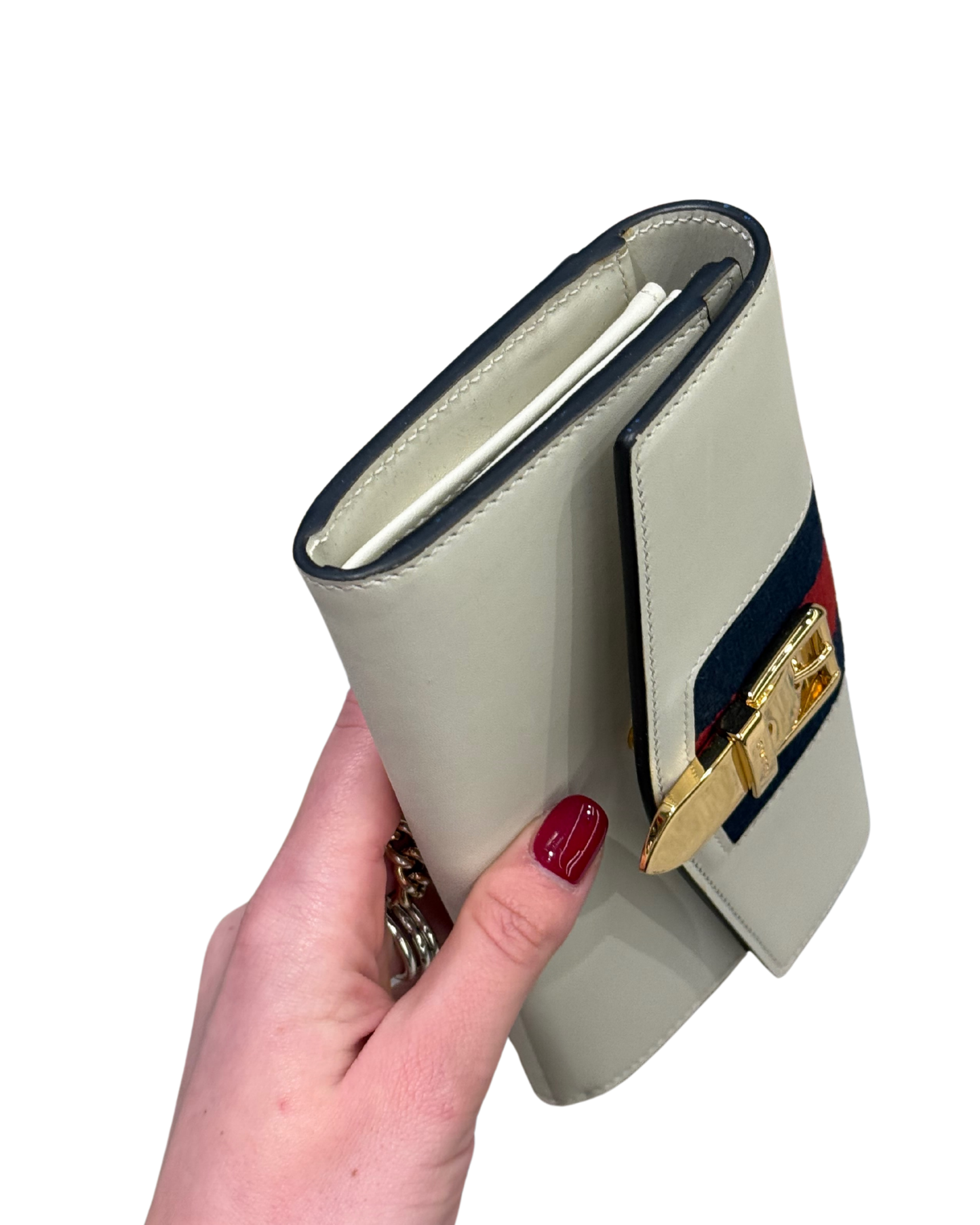 PORTAFOGLIO SYLVIE GUCCI AVORIO