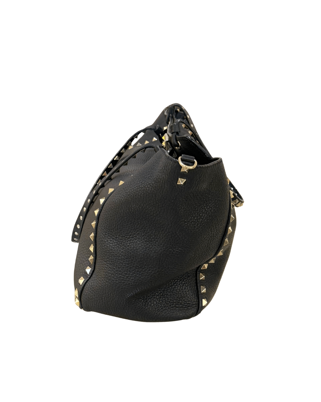 VALENTINO ROCKSTUD PELLE MARTELLATA NERA