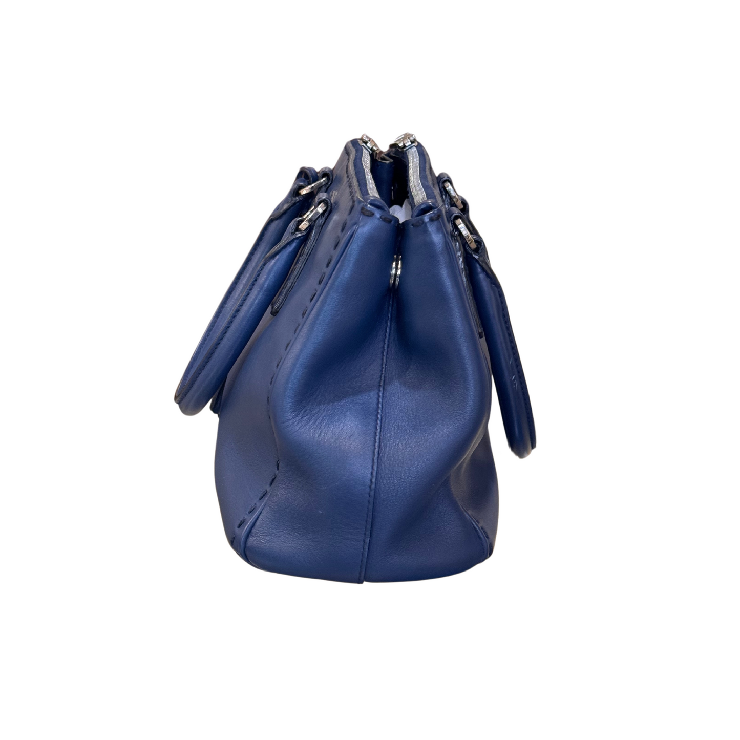 BORSA DI PRADA PELLE LISCIA BLU