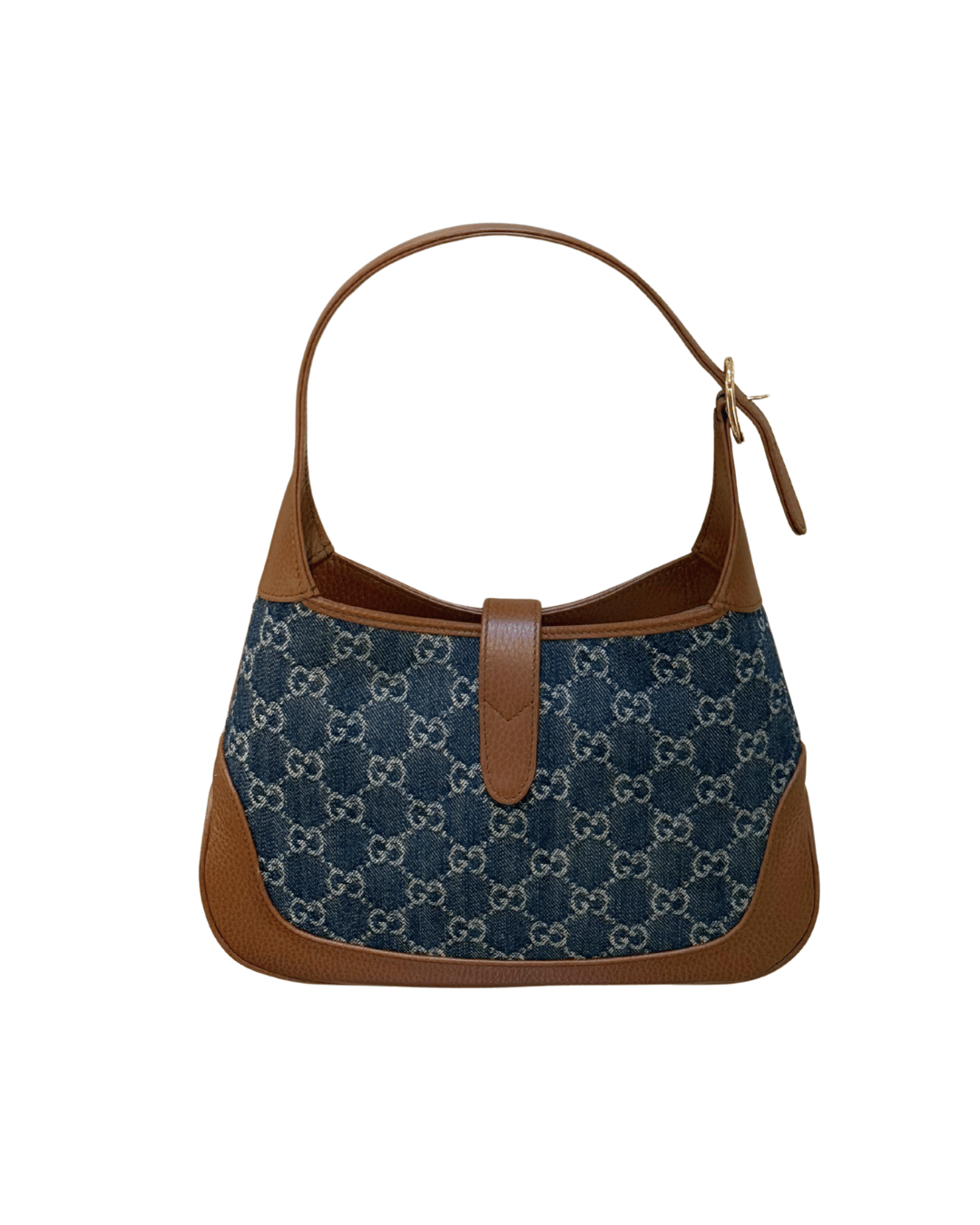 JACKIE GUCCI DENIM BLU RIFINITURE CUOIO