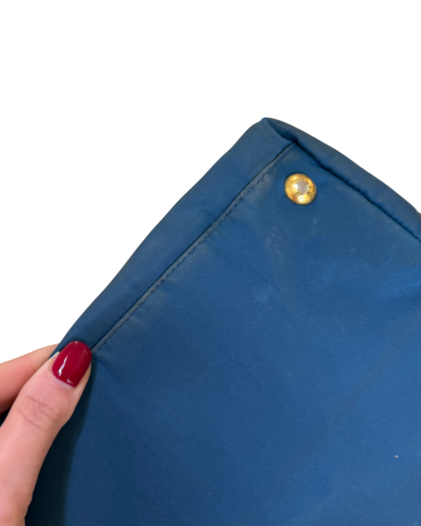 BORSA TESSUTO TECNICO PRADA BLU