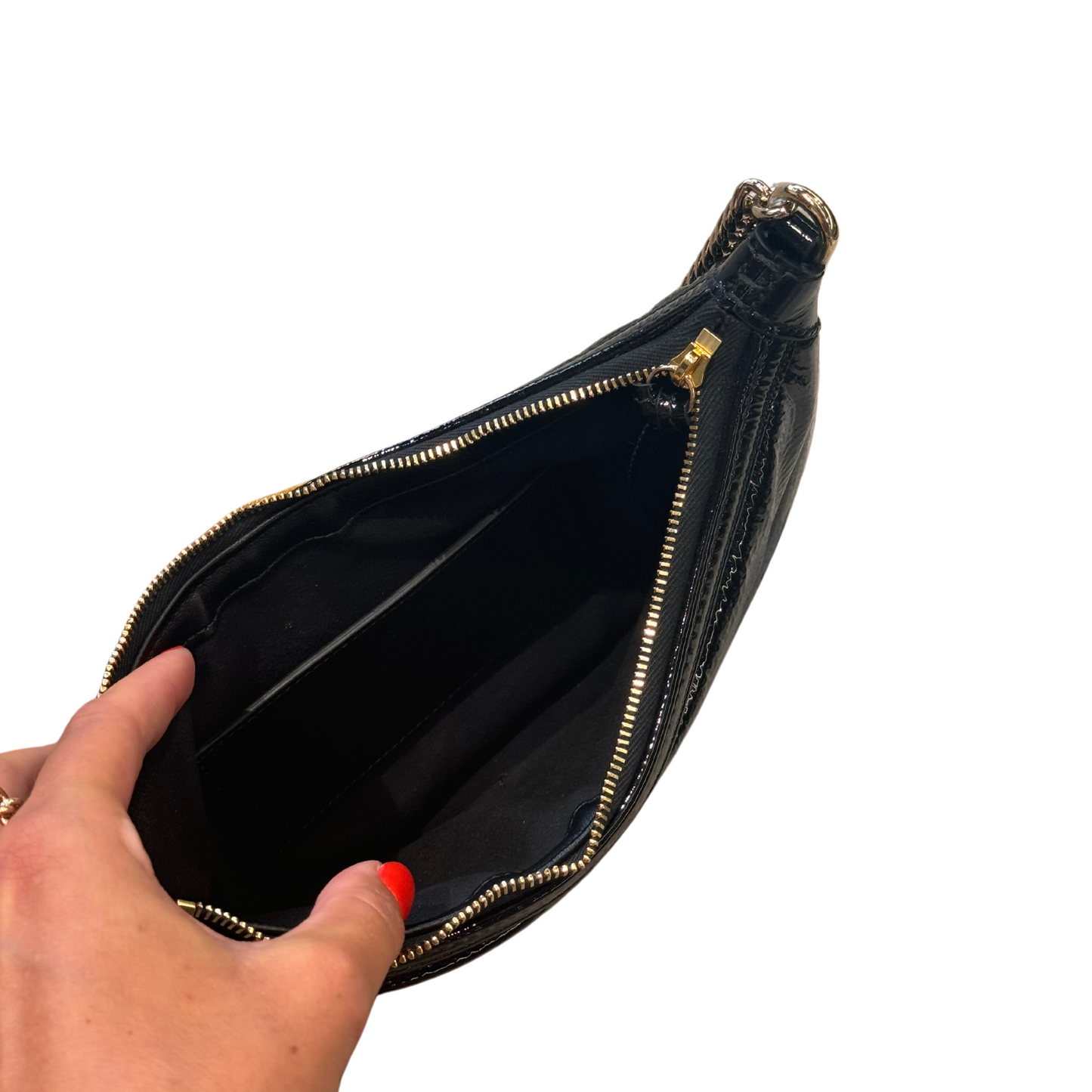MEZZALUNA HOBO GUCCI VERNIS