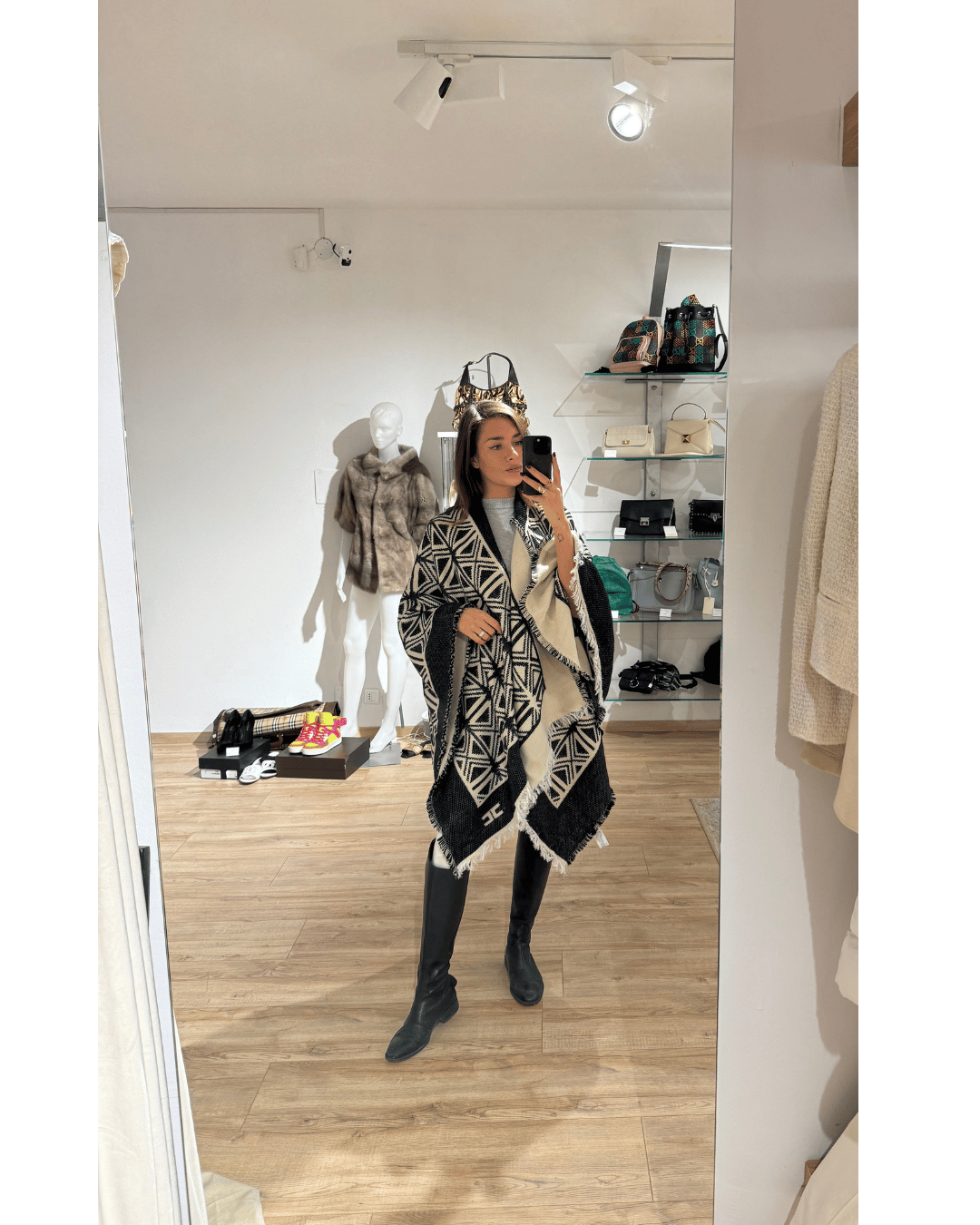 MANTELLA REVERSIBILE ELISABETTA FRANCHI