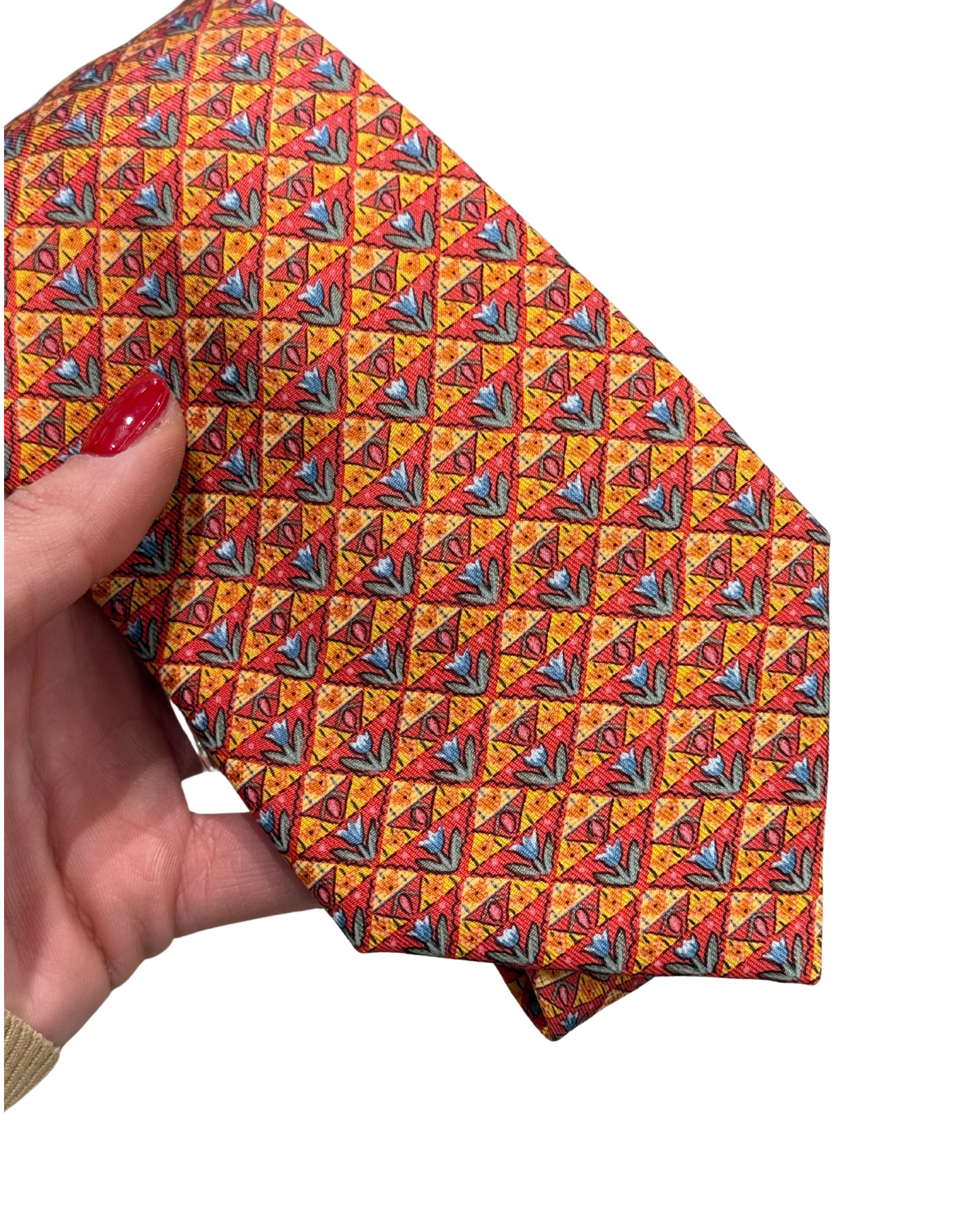 CRAVATTA HERMES ARANCIONE