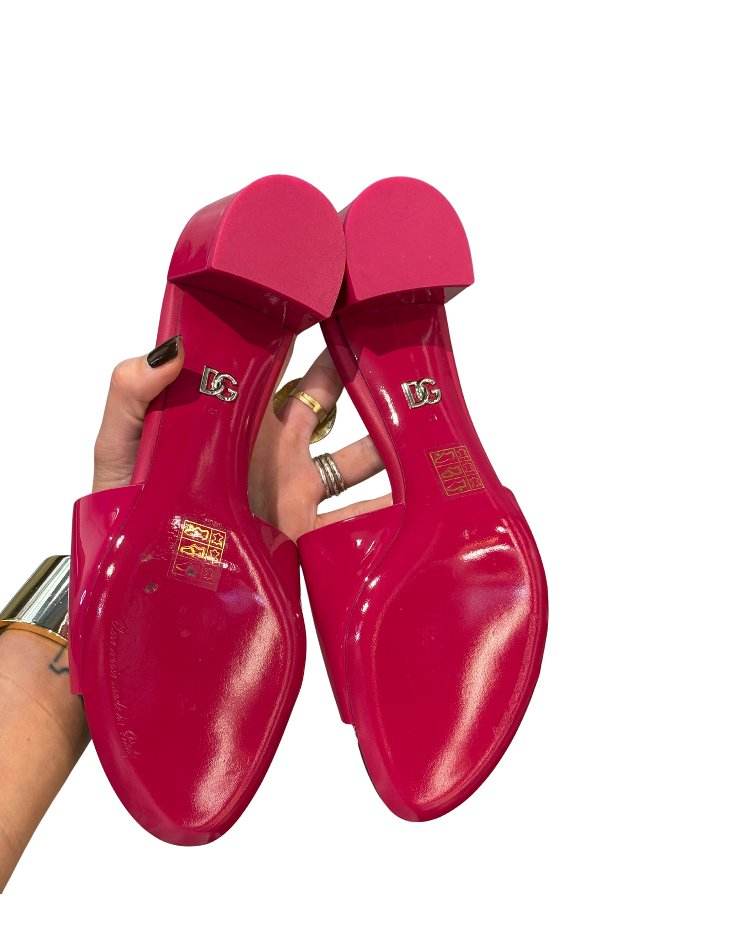 SANDALI DOLCE&GABBANA IN VERNICE FUCSIA nr41