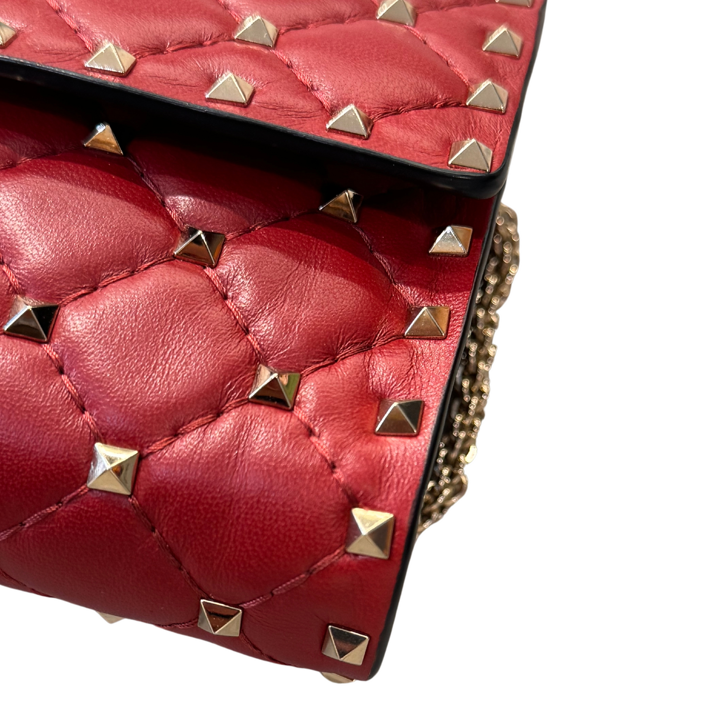 POCHETTE VALENTINO SPIKE ROSSA