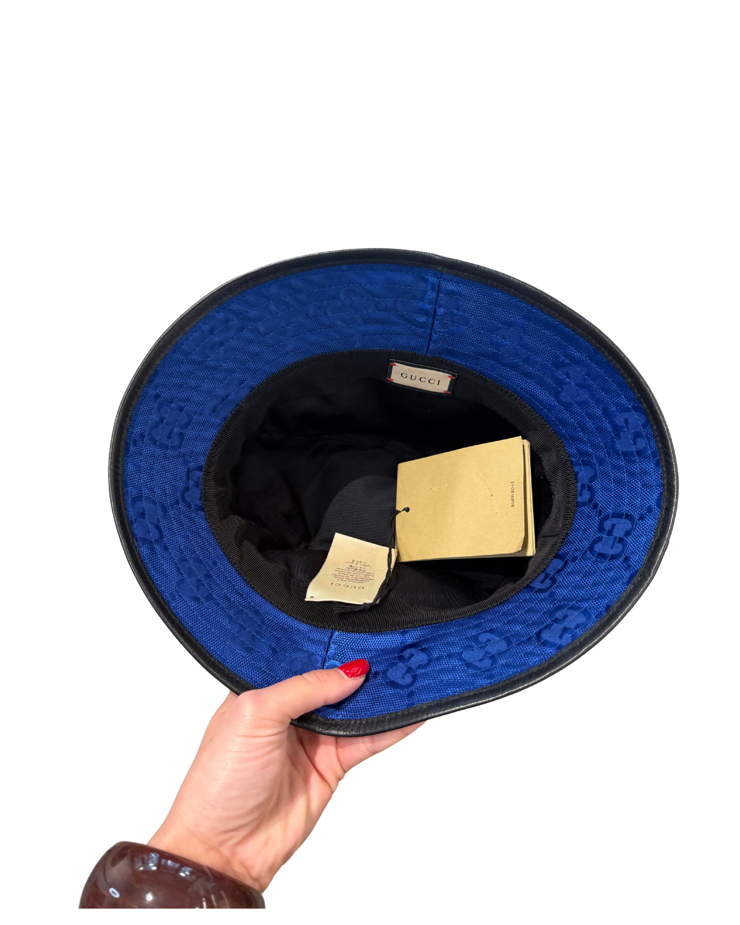 CAPPELLO PESCATORA GUCCI BLU ELETTRICO