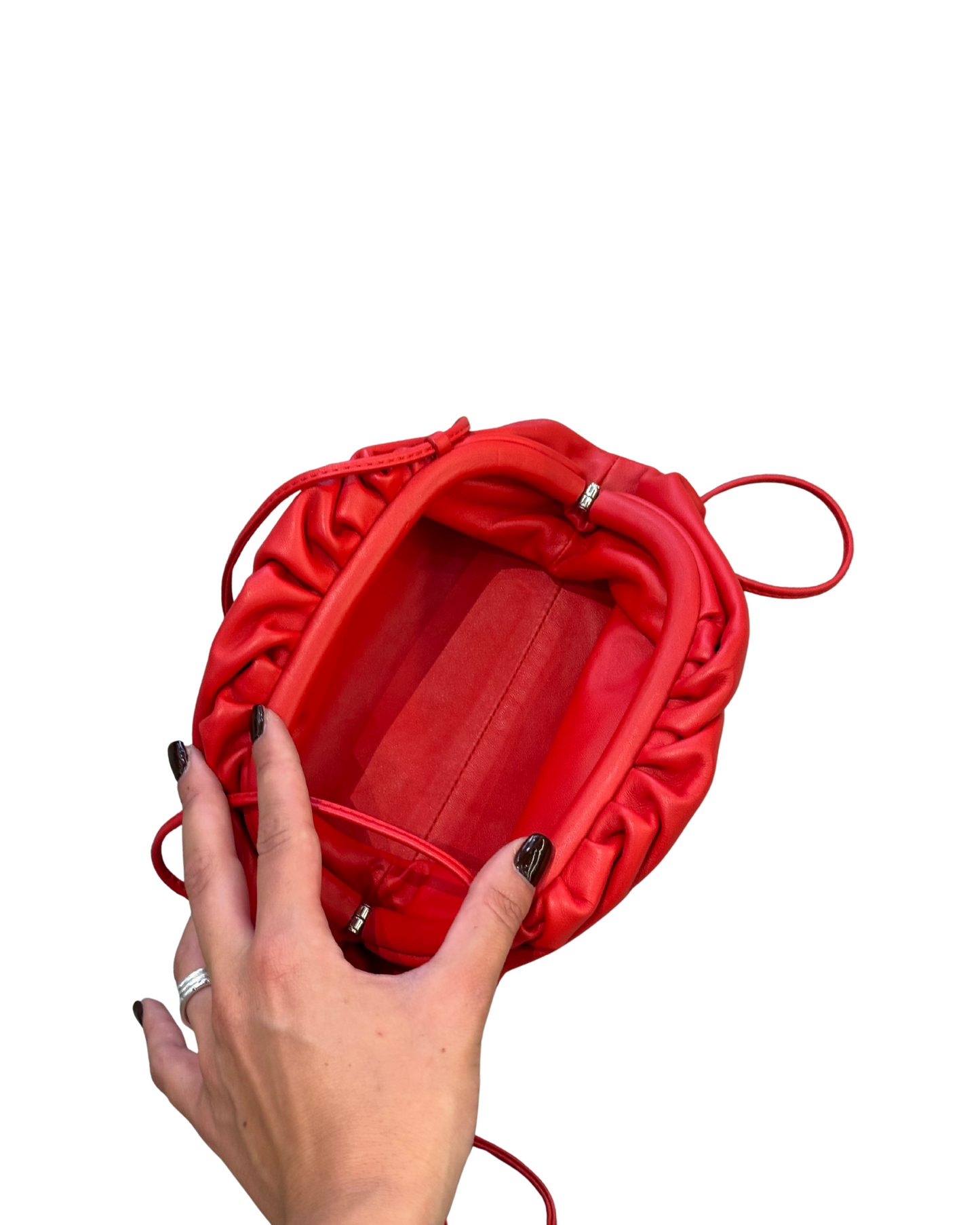 MINI POUCH BOTTEGA VENETA ROSSA