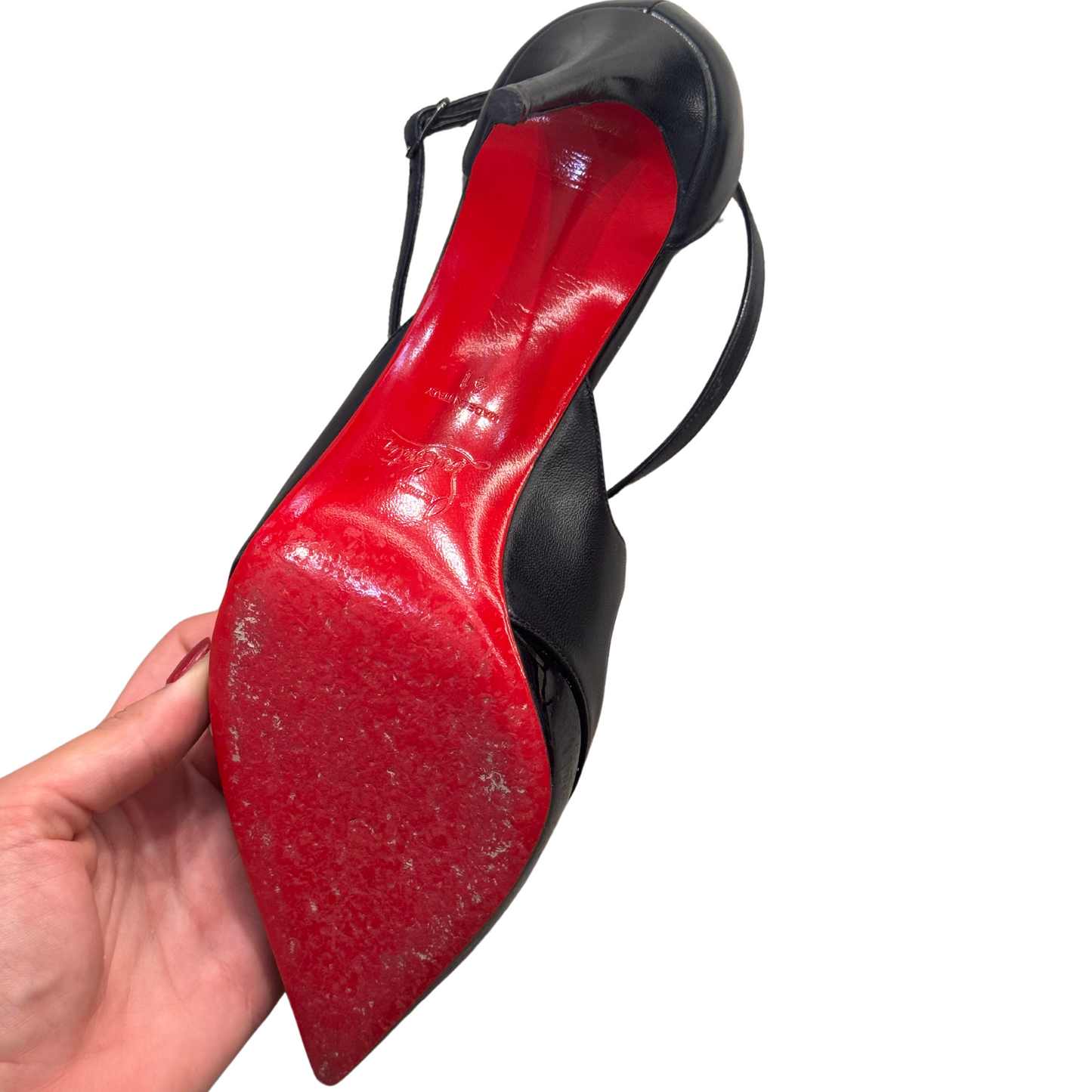 DECOLLETE LOUBOUTIN PUNTA CON INTRECCIO nr41