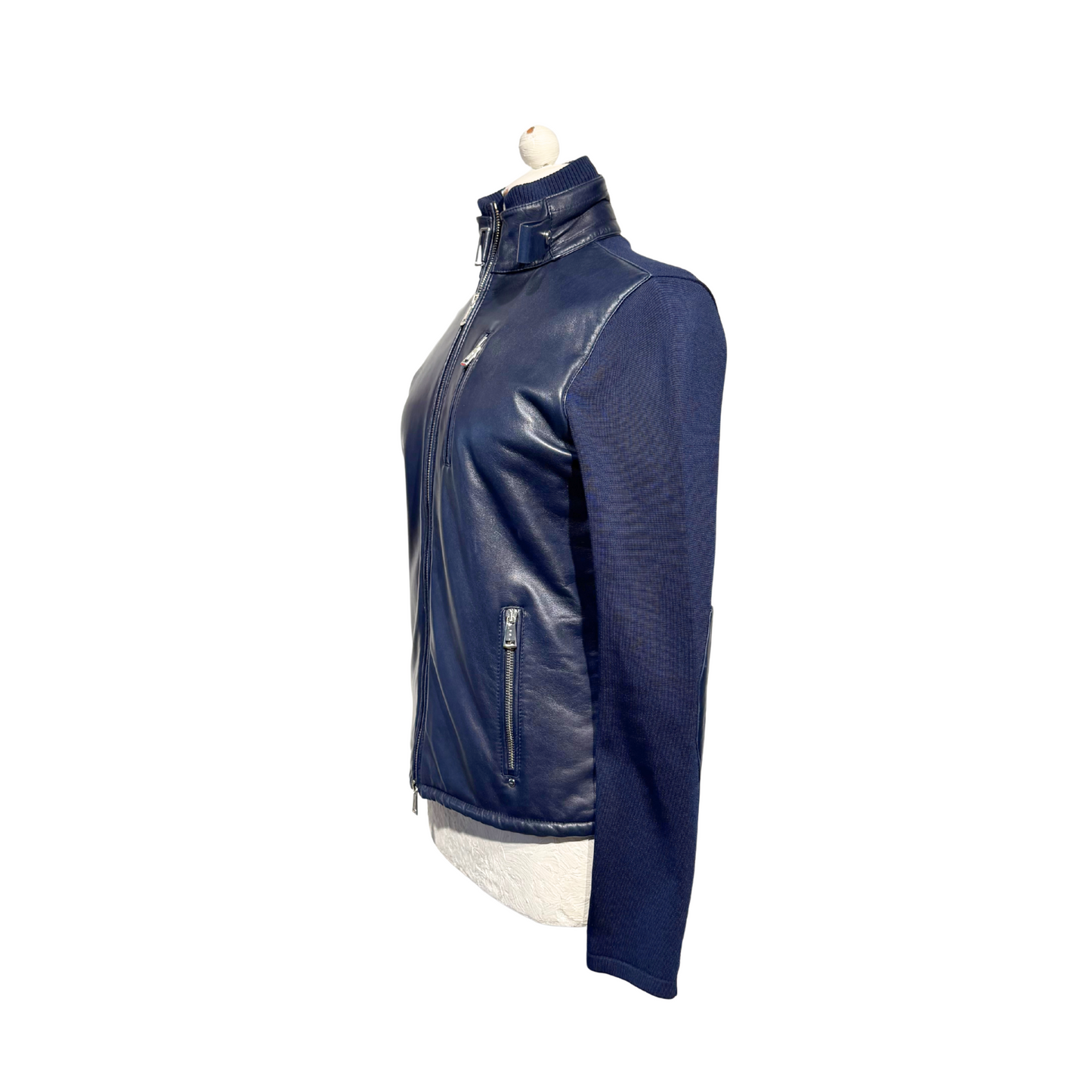 GIACCA PELLE RALPH LAUREN BLU