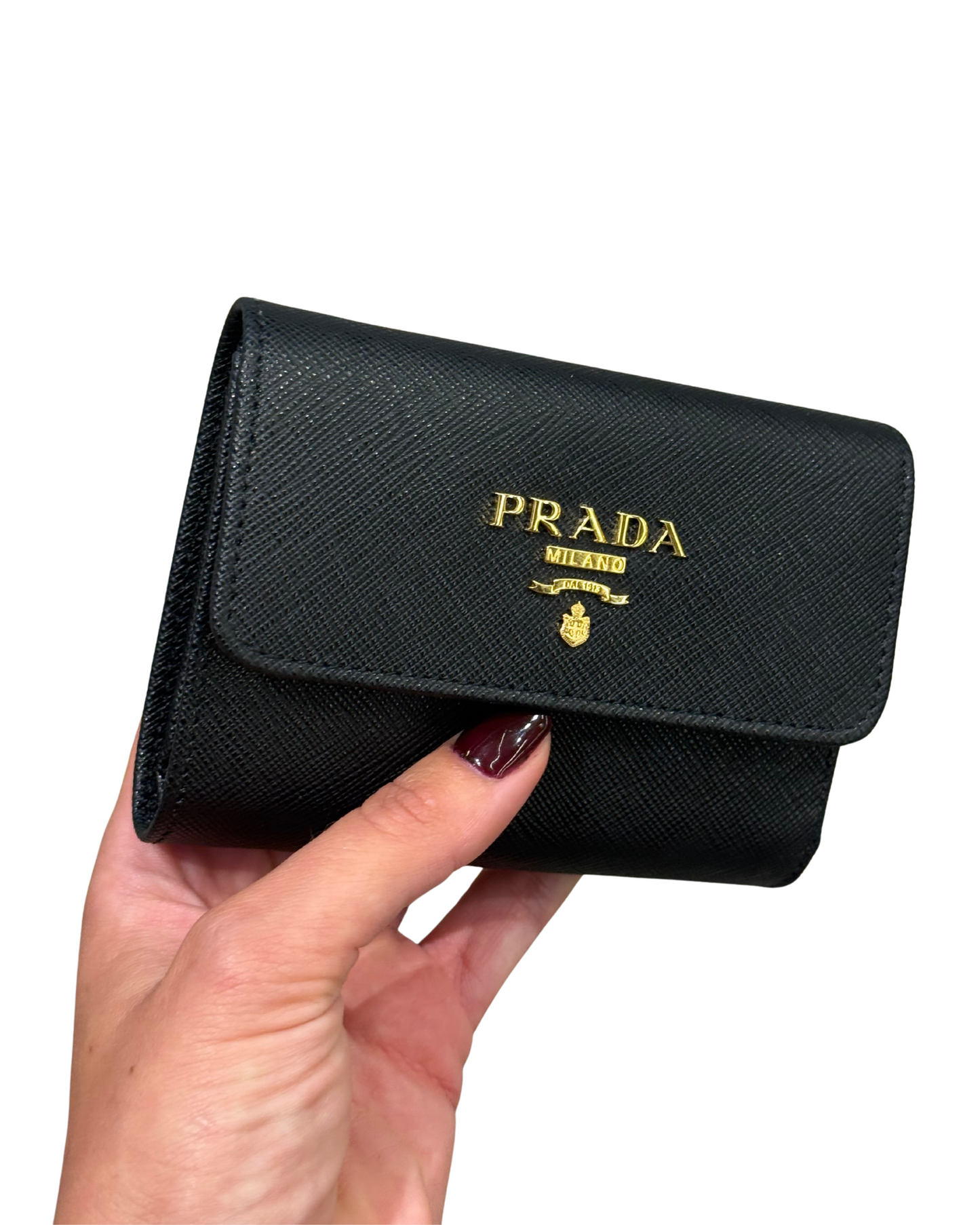 PORTAFOGLIO PICCOLO NERO PRADA SAFFIANO
