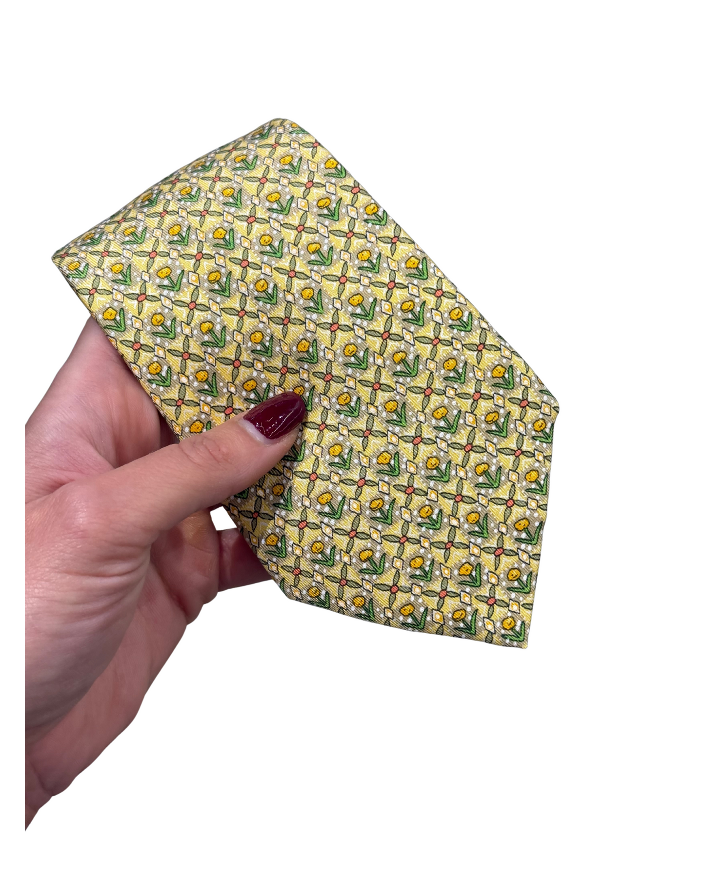 CRAVATTA HERMES GIALLA