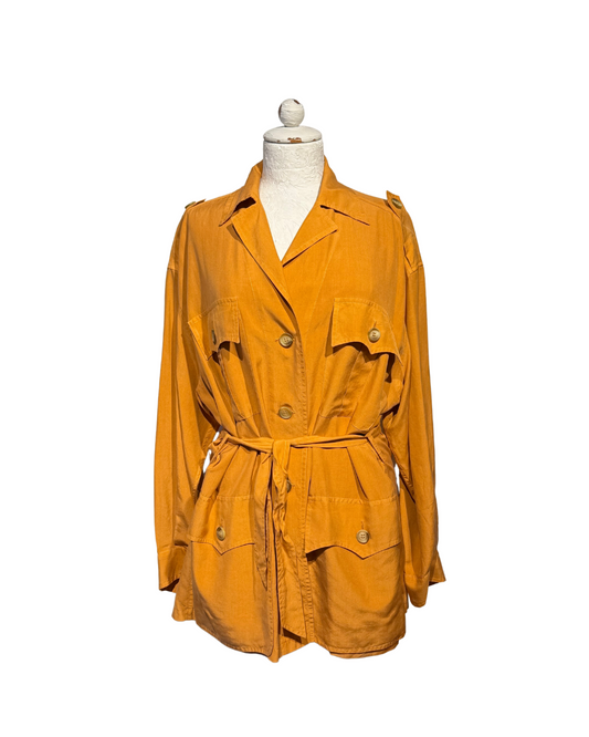 CAMICIA ASPESI PURA SETA ARANCIONE