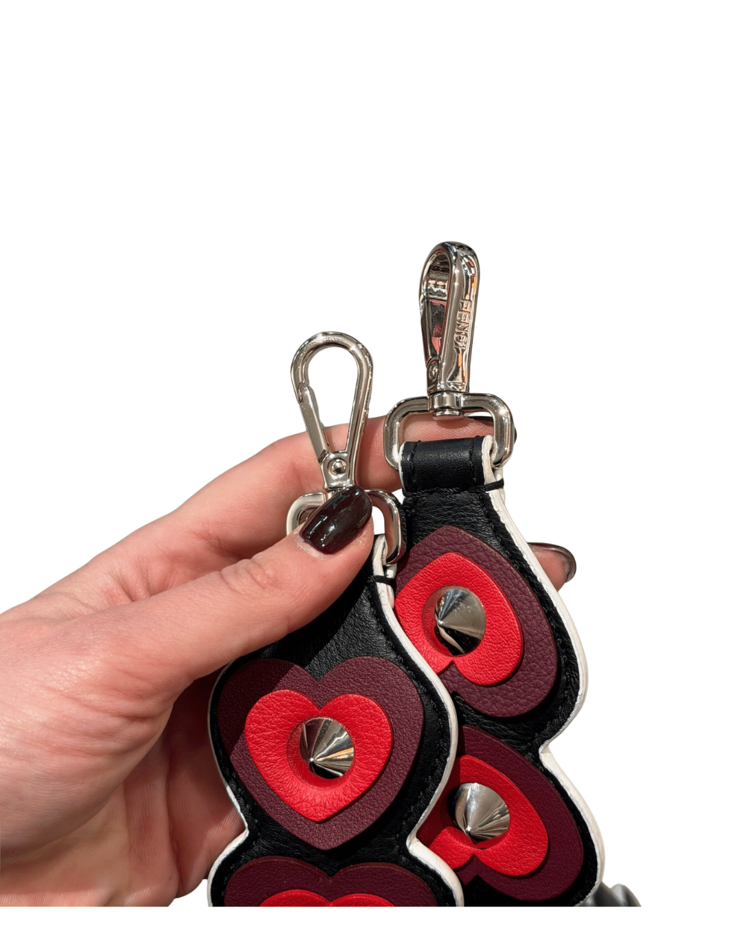 TRACOLLA "STRAP YOU" FENDI CON CUORI TRIDIMENSIONALI