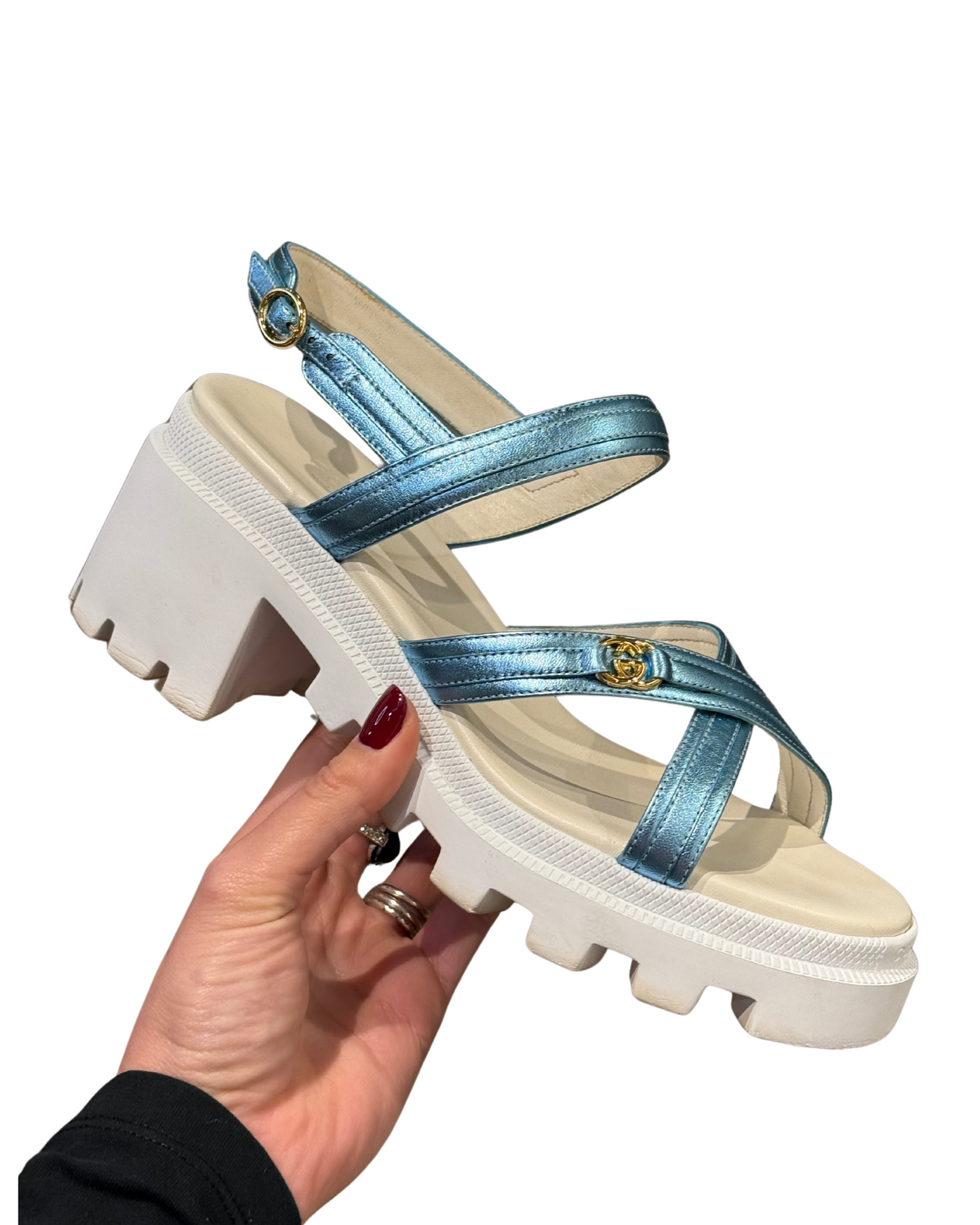 SANDALI GUCCI TURCHESI