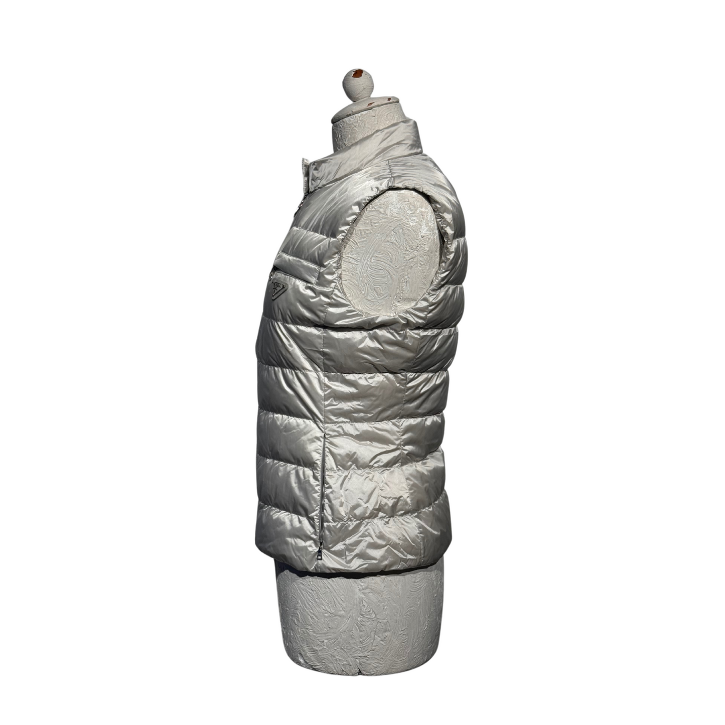 GILET PRADA GRIGIO PERLA