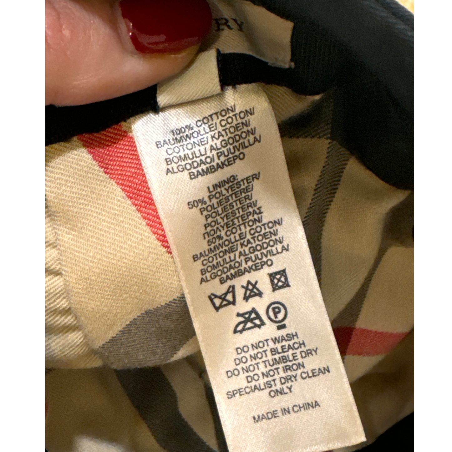 CAPPELLO PESCATORA BURBERRY NERA