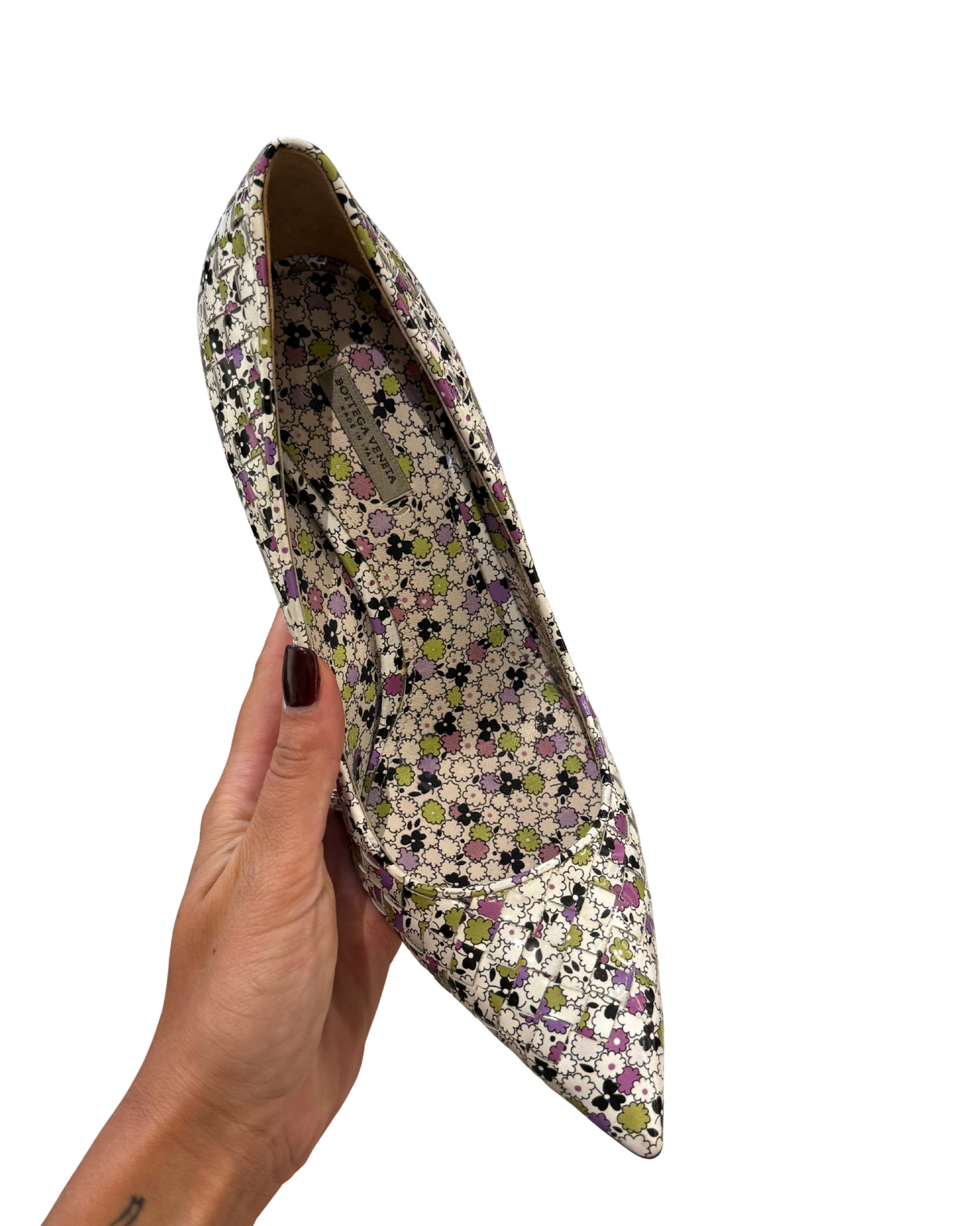 DECOLLETE BOTTEGA VENETA FANTASIA FLOREALE Nr 39