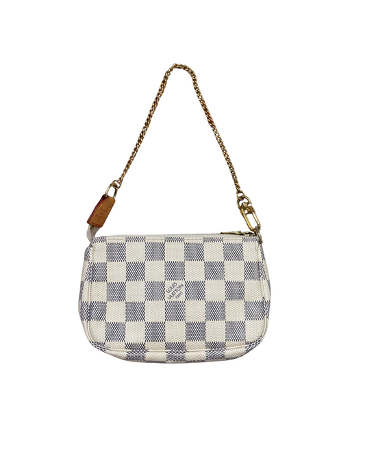 POCHETTE DAMIER AZUR ACCESSORISE
