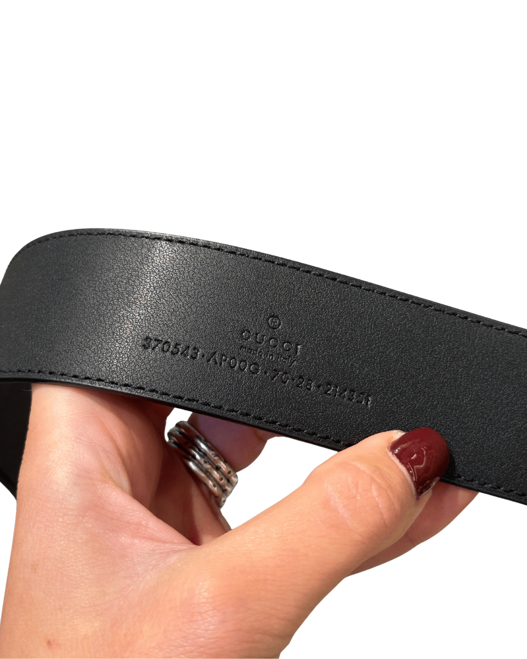 CINTURA GUCCI HARDWARE ARGENTO