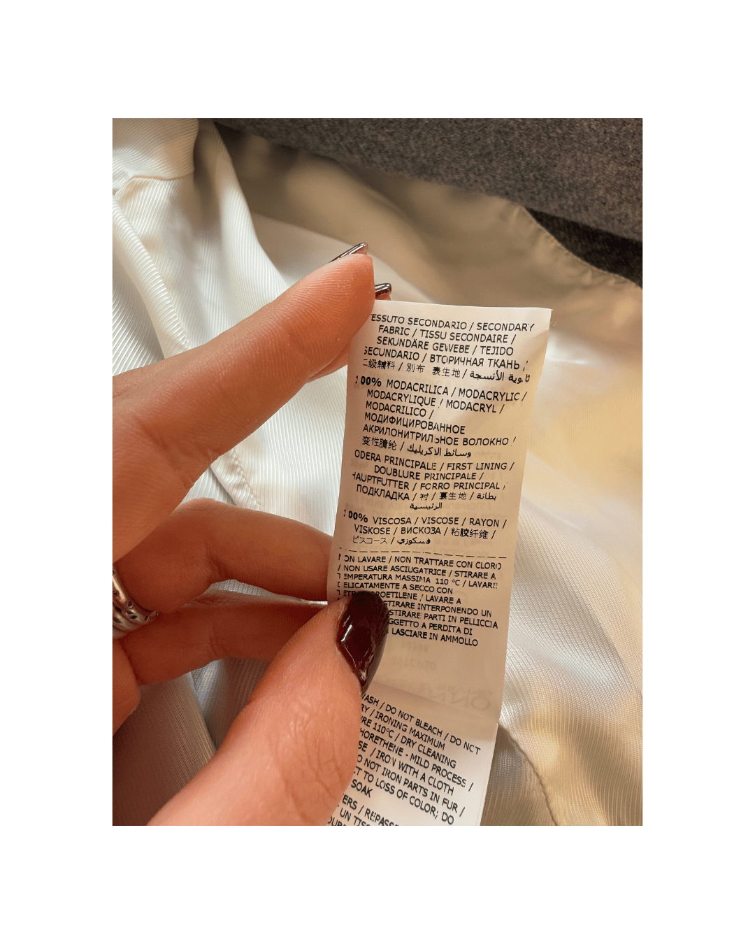 CAPPOTTO SCERVINO GRIGIO CON ecoPELLICCIA