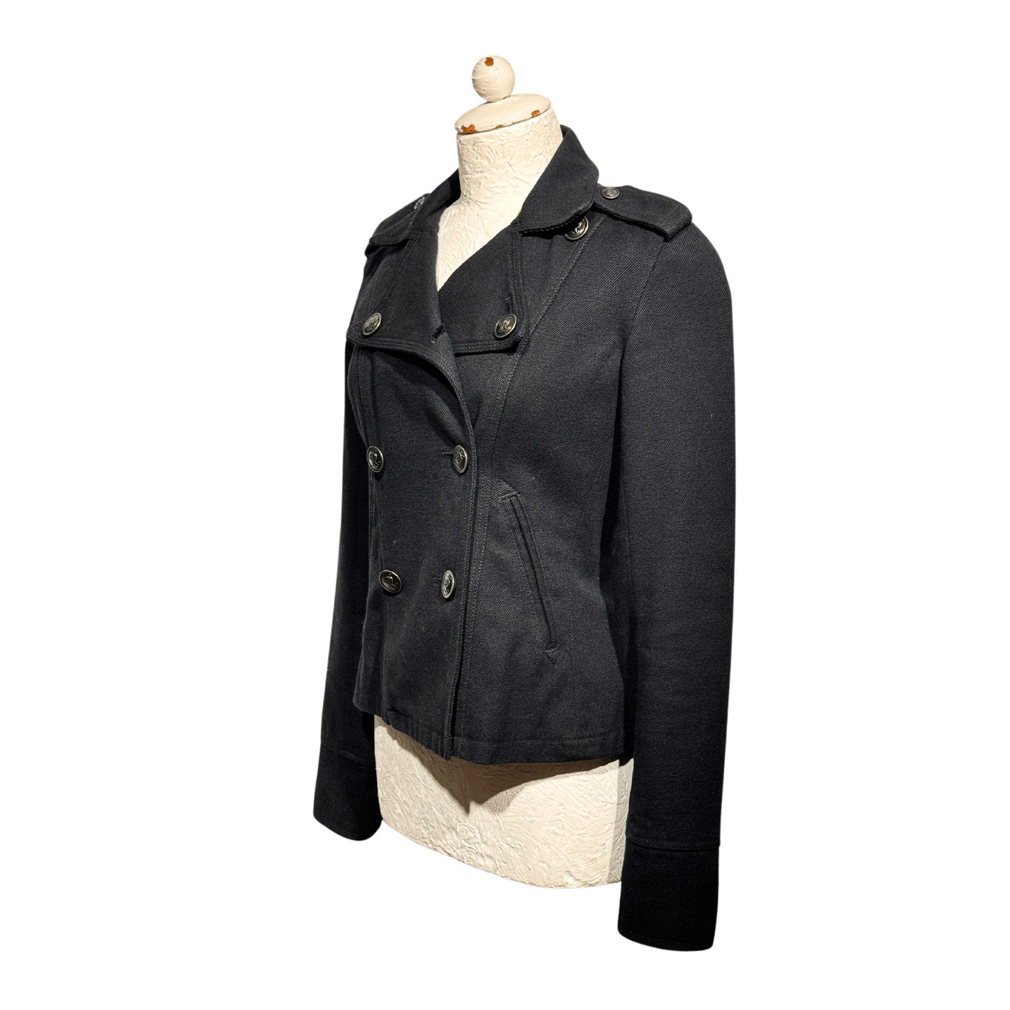 GIACCA DENIM POLO NERA