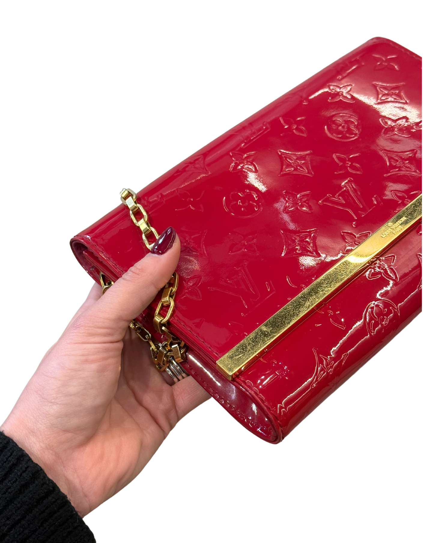 POCHETTE VERNIS ROSSA LOUIS VUITTON