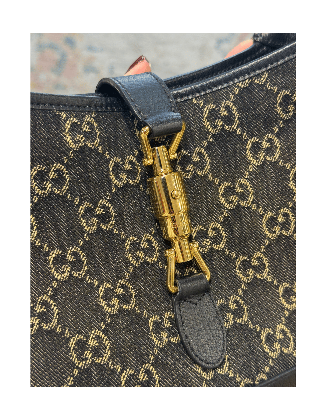 JACKIE GUCCI DENIM NERA
