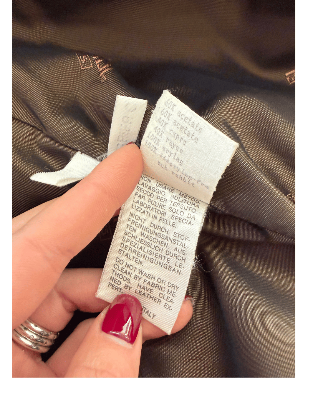 CAPPOTTO FENDI CON PROFILO IN LAPIN