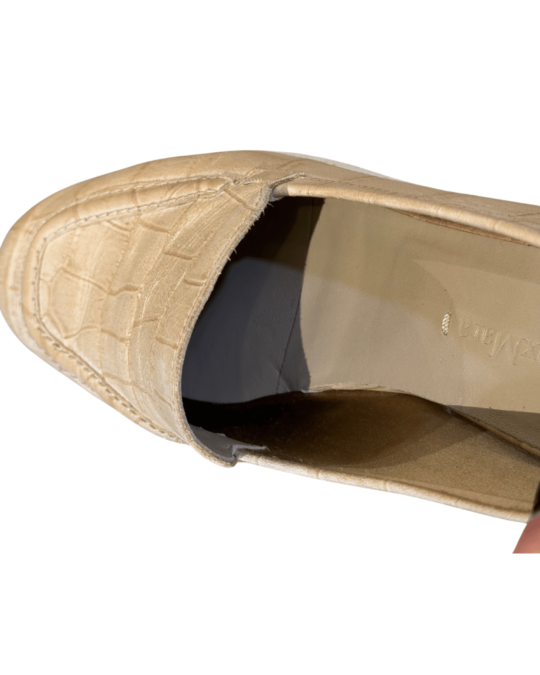 MOCASSINI MAXMARA PELLE EFFETTO COCCO