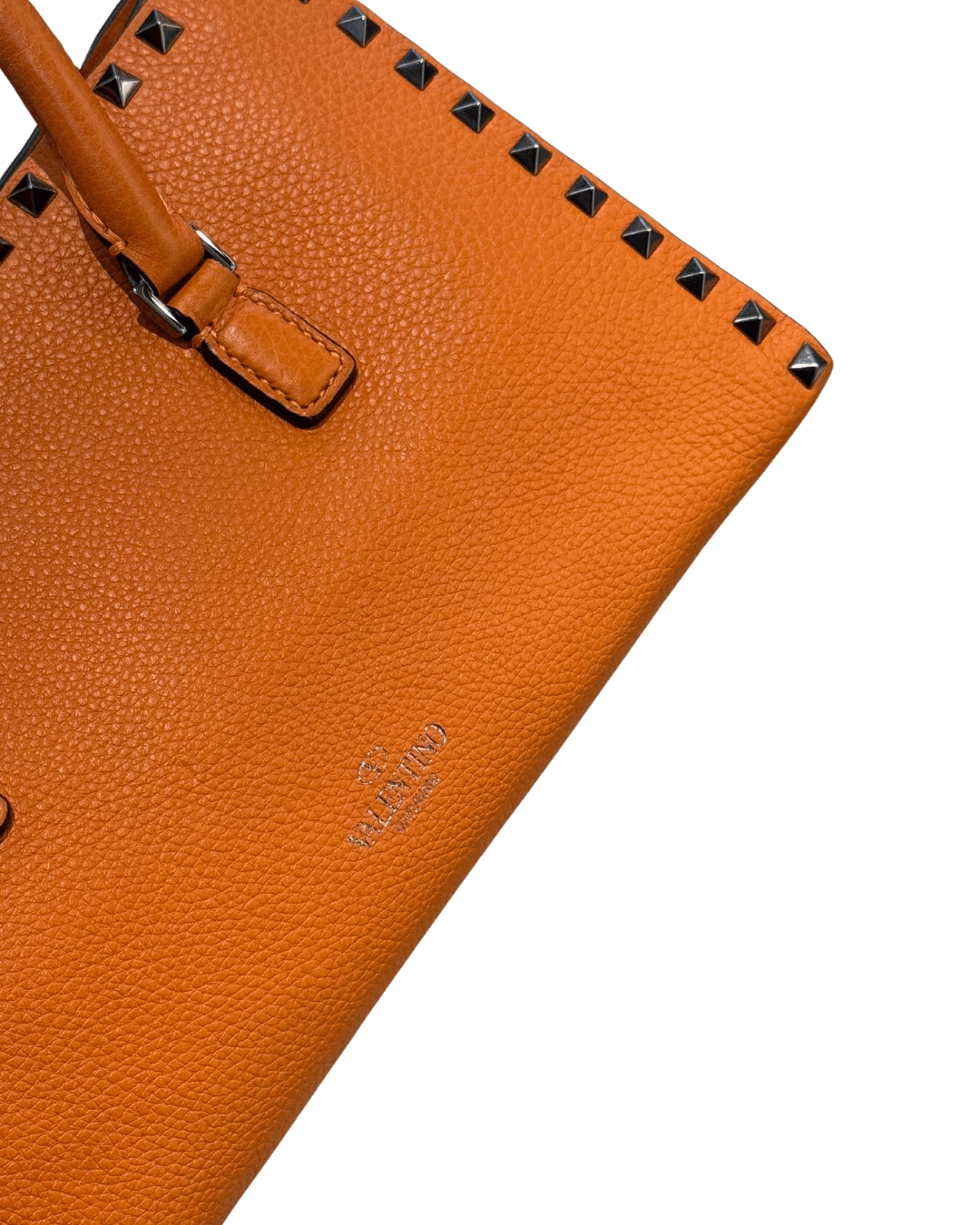 VALENTINO ROCKSTUD IN PELLE ARANCIONE